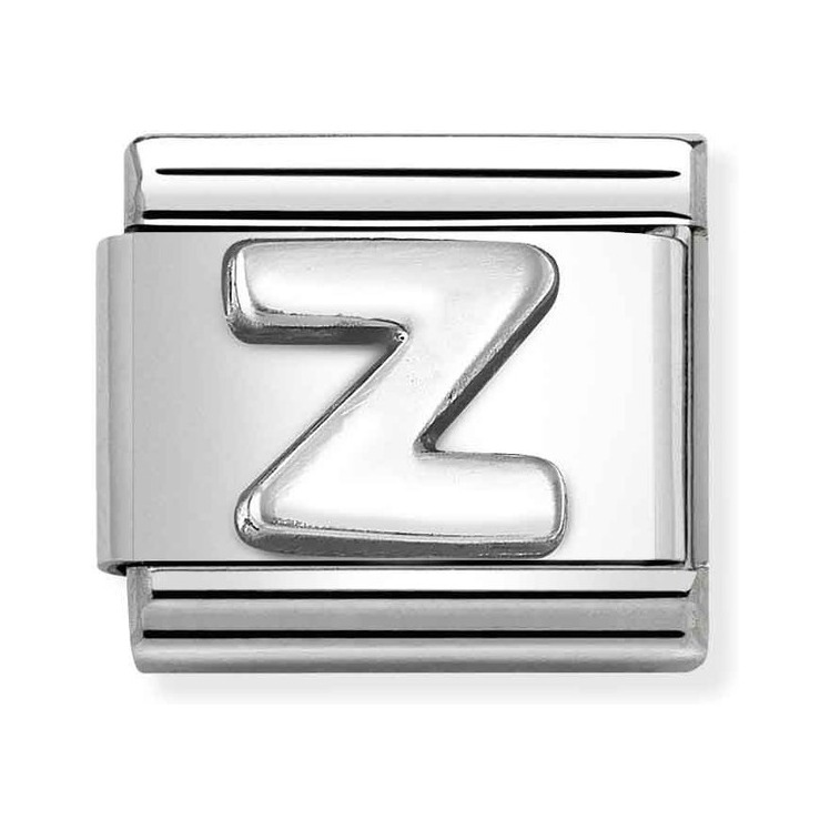 Nomination Composable Classic Charm Buchstabe Z - Edelstahl, Sterling Silber oxidiert
