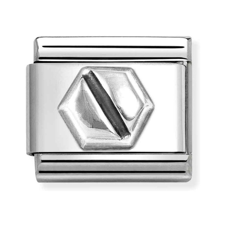 Nomination ComposableCharmLink Schraubenkopf – Edelstahl – Silber