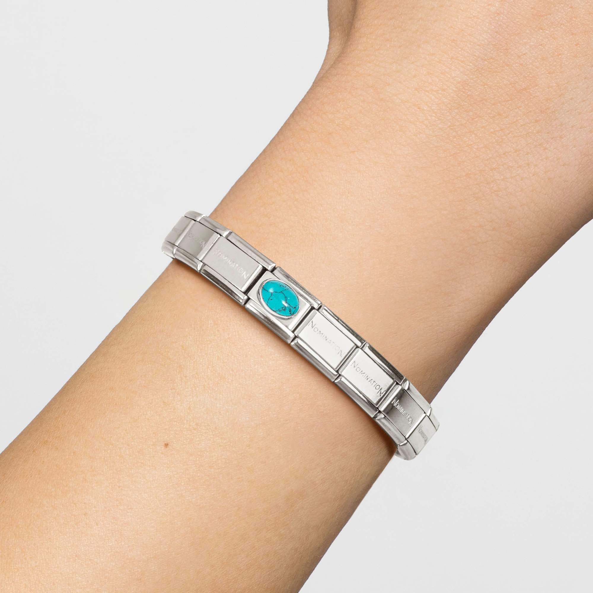 Nomination CLASSIC Element - Edelstein in Sterling Silber - Fassung - Türkis – Ansicht 3