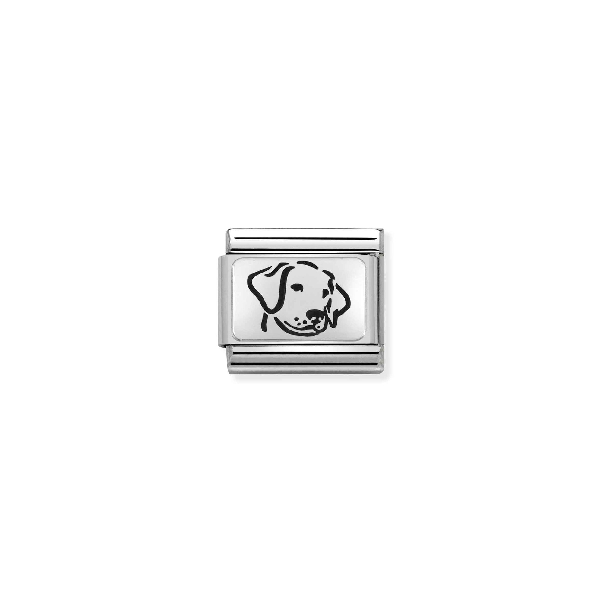 Nomination Hund - OXIDIERTE PLAKETTE - SilverShine Classic