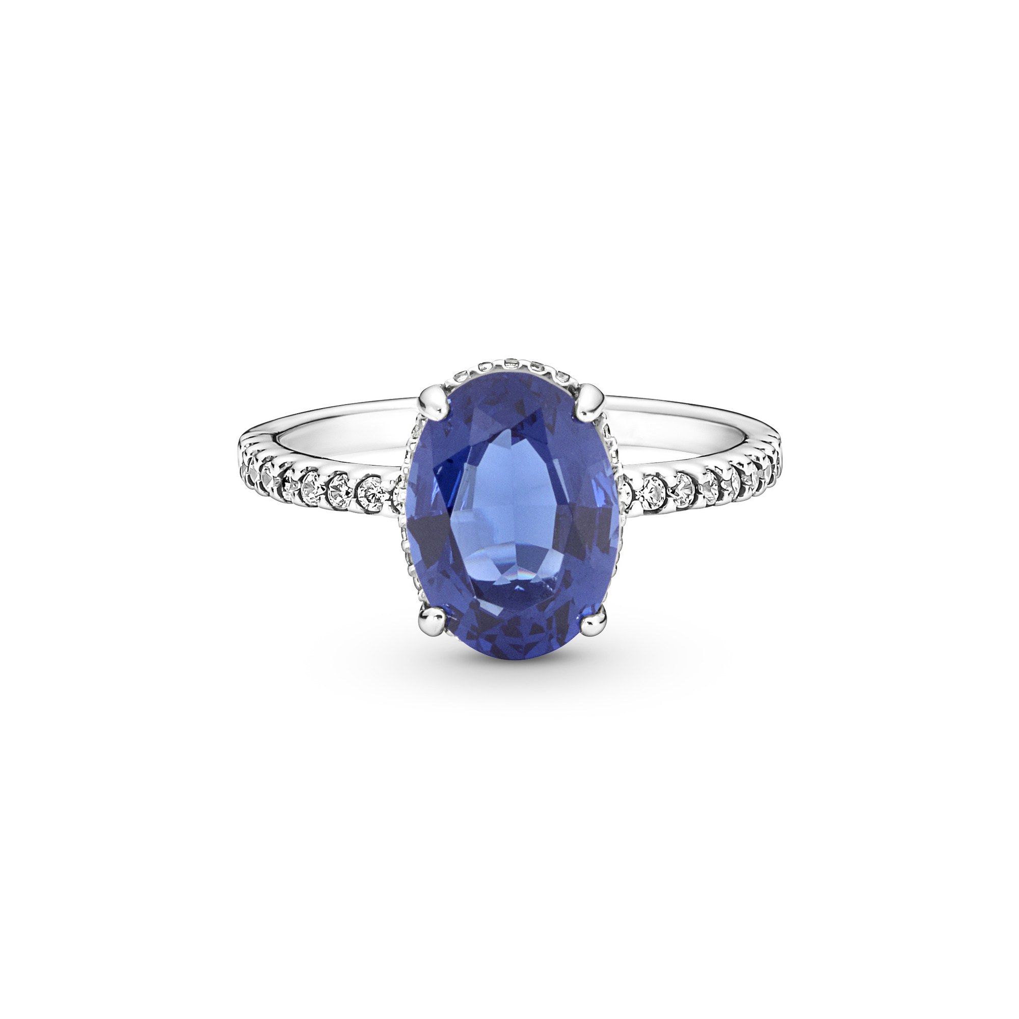 Pandora Ring - Funkelnder Statement Halo - Sterling Silber - Kristall - Bunt Ansicht 2 – Ansicht 2