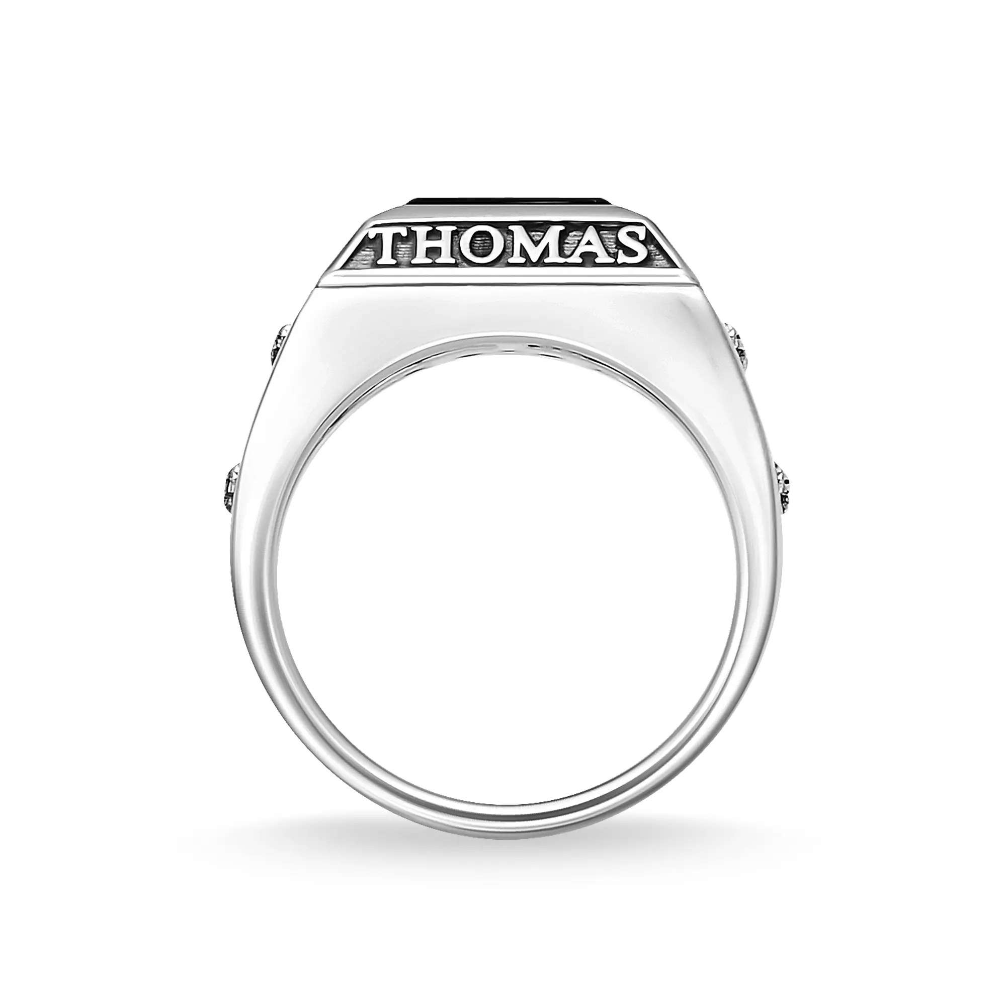 Thomas Sabo Ring Sterling Silber - geschw. + Onyx schwarz – Ansicht 3