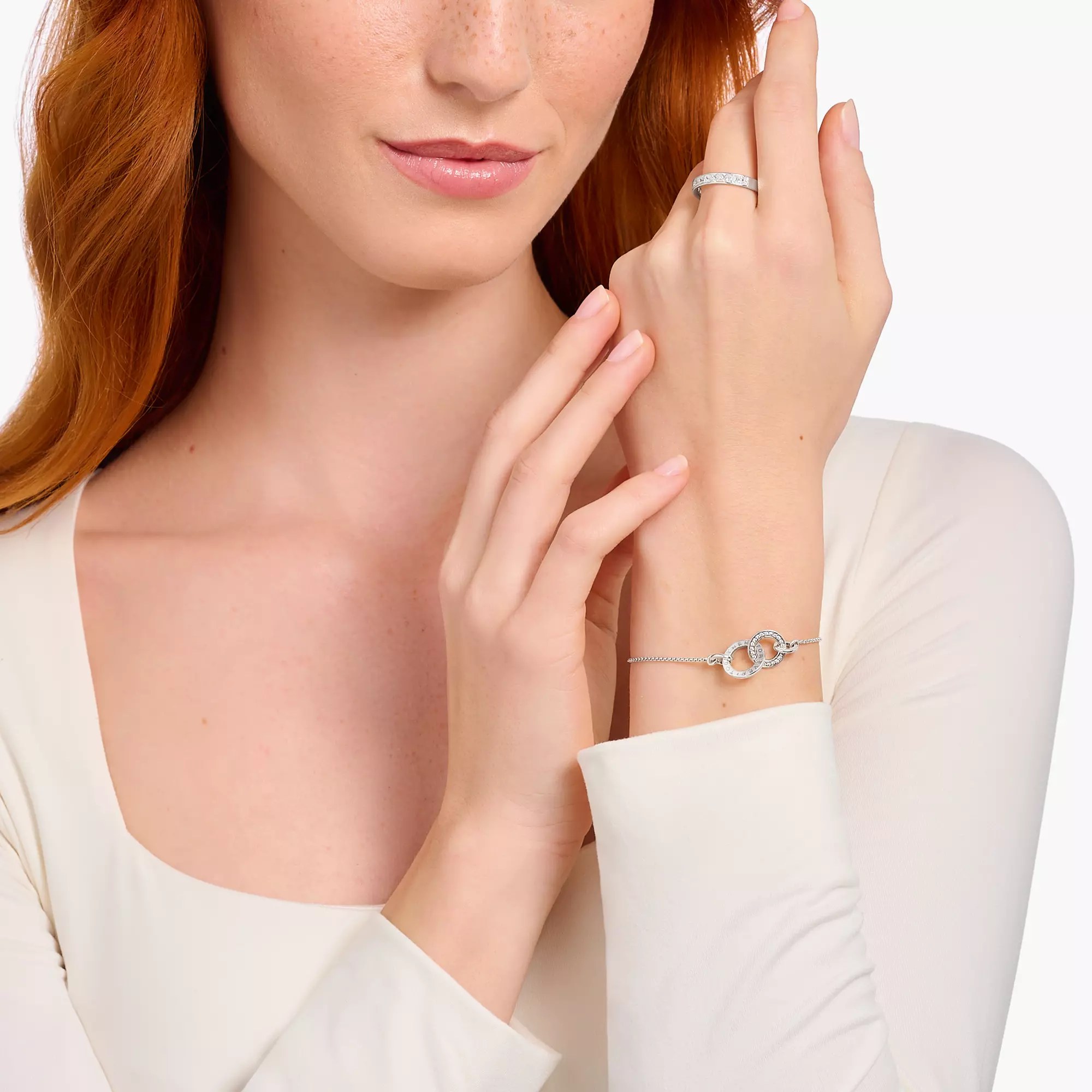 Thomas Sabo Armband Forever Together silber – Zirkonia – 19,5 cm – Ansicht 2