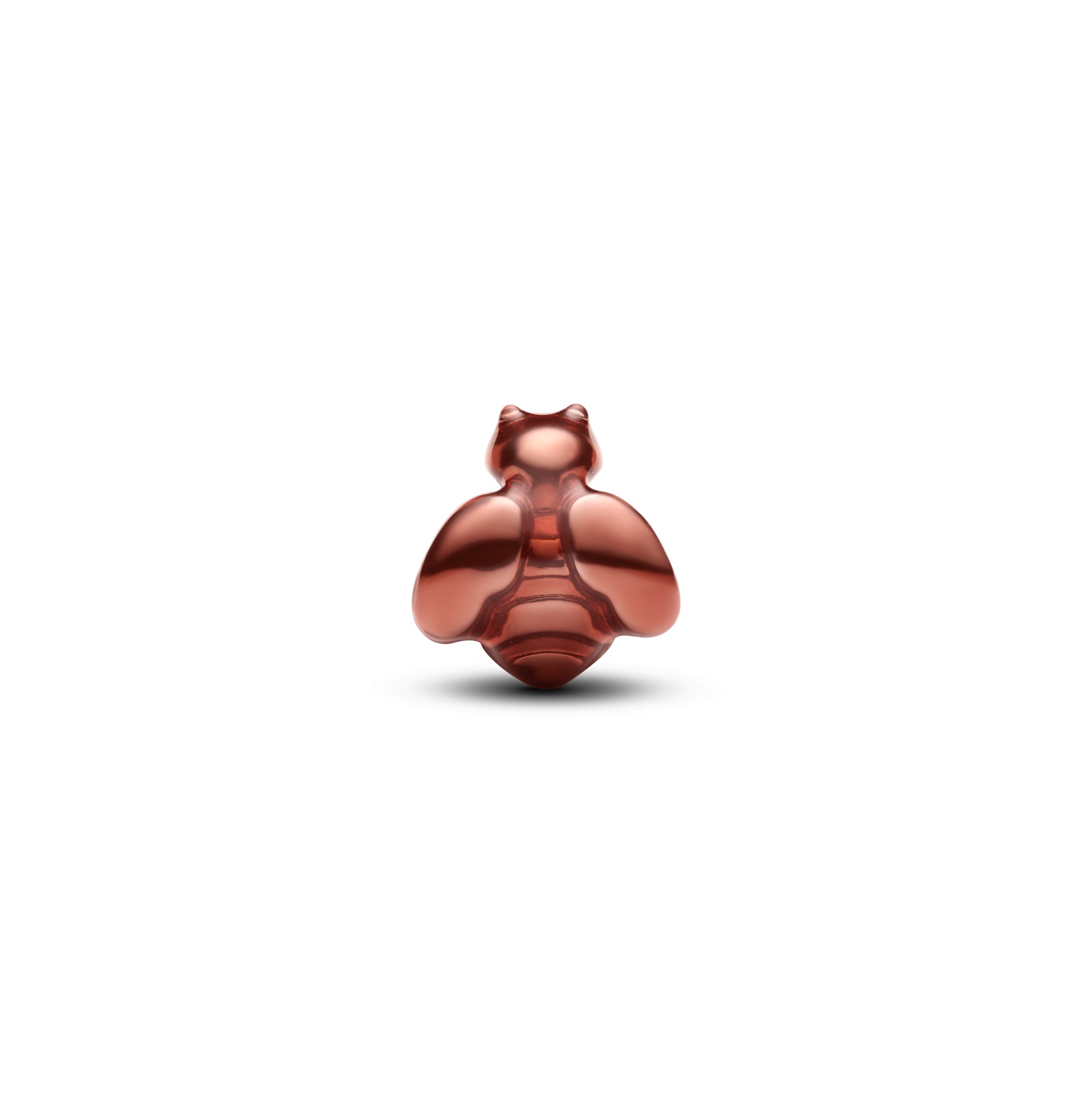 Pandora Orangefarbene Biene Mini-Charm - Sterling Silber - Emaille Orange – Ansicht 2