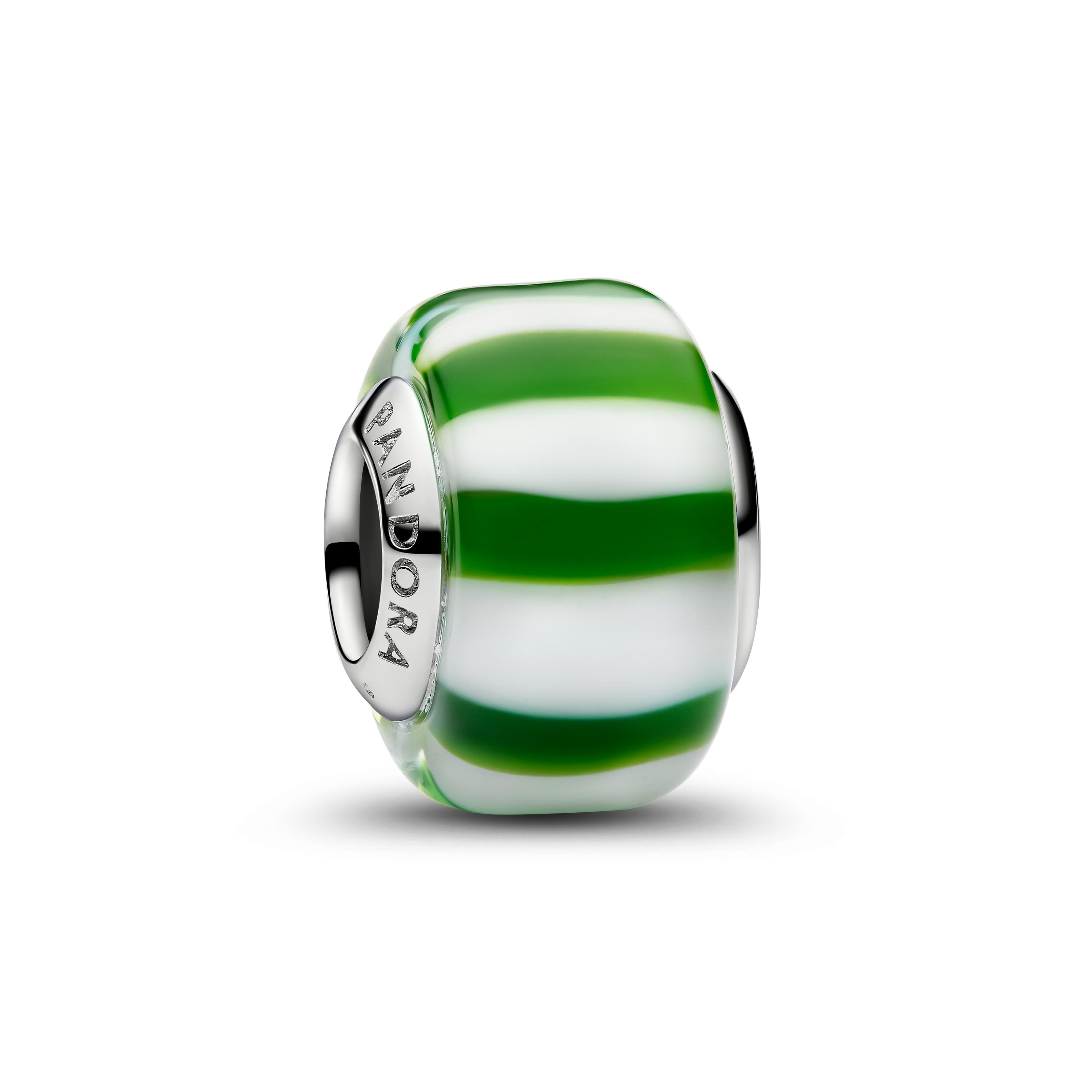 Pandora Moments - Charm Pfefferminz - platiniert - Muranoglas grün - 735071C02