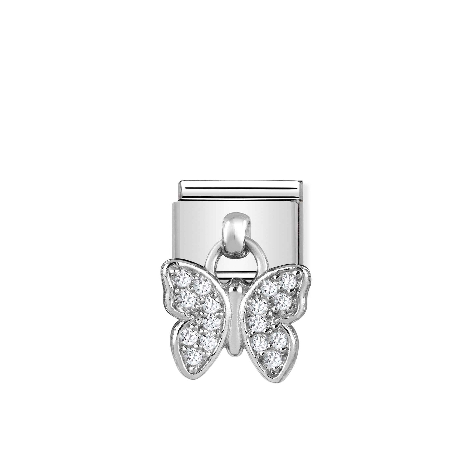 Nomination Classic Charms - Schmetterling - Silber + Zirkonia - CHARMS