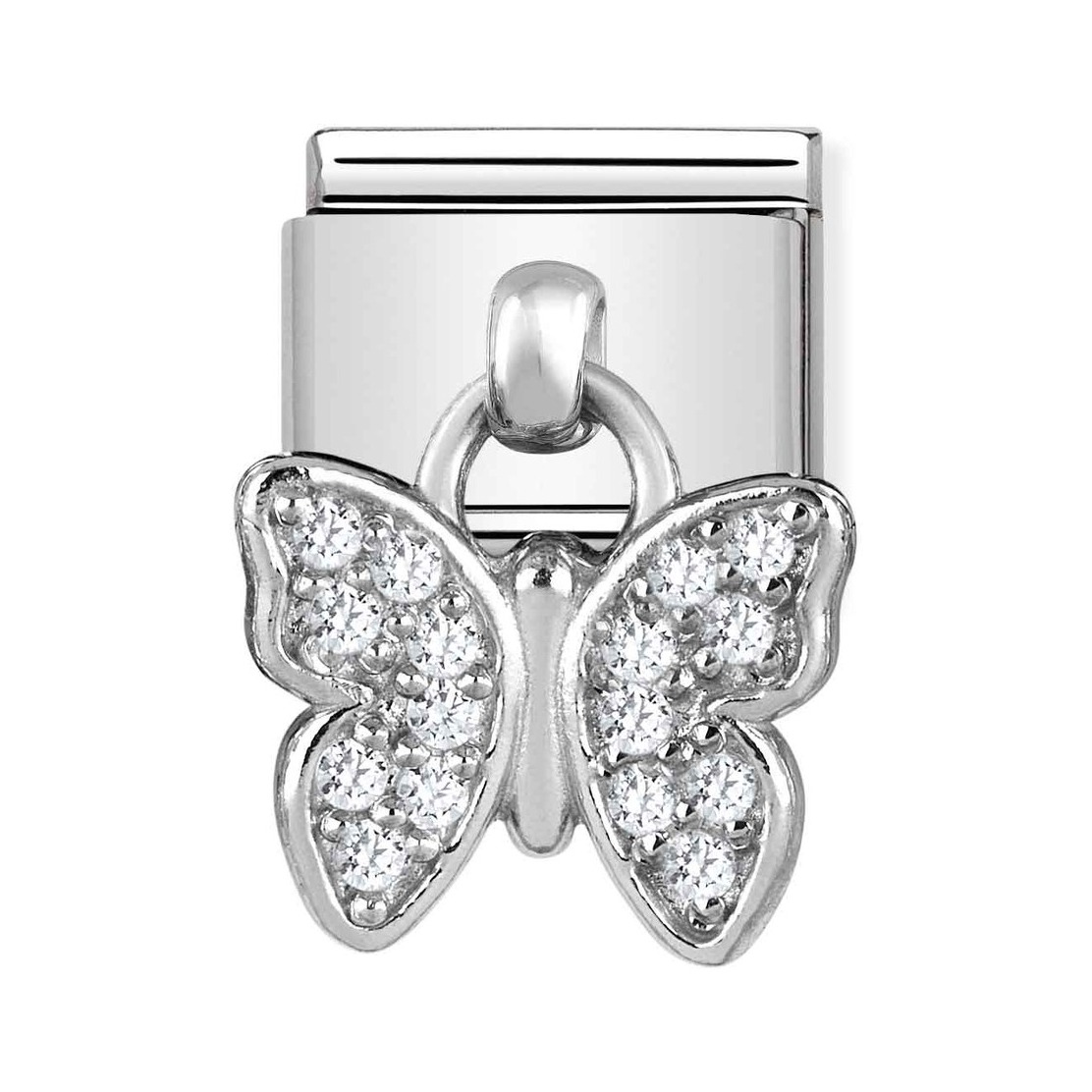 Nomination Classic Charms - Schmetterling - Silber + Zirkonia - CHARMS