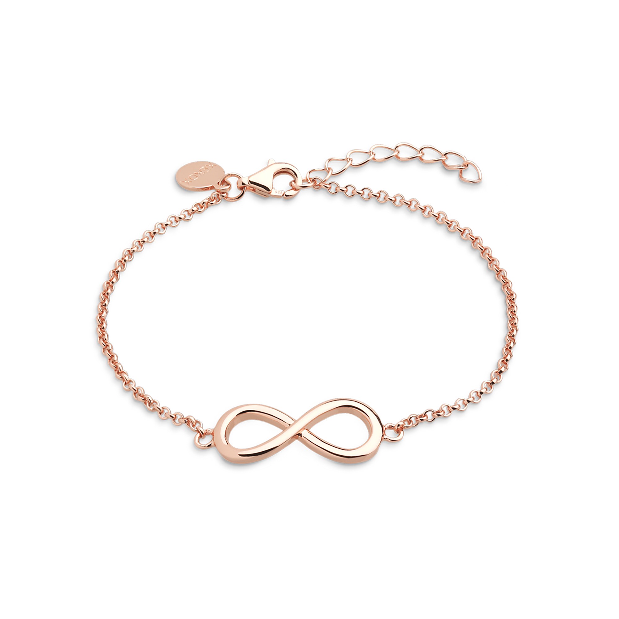 XENOX Armband INFINITY - Sterling Silber rosévergoldet - 15-20 cm – Ansicht 2