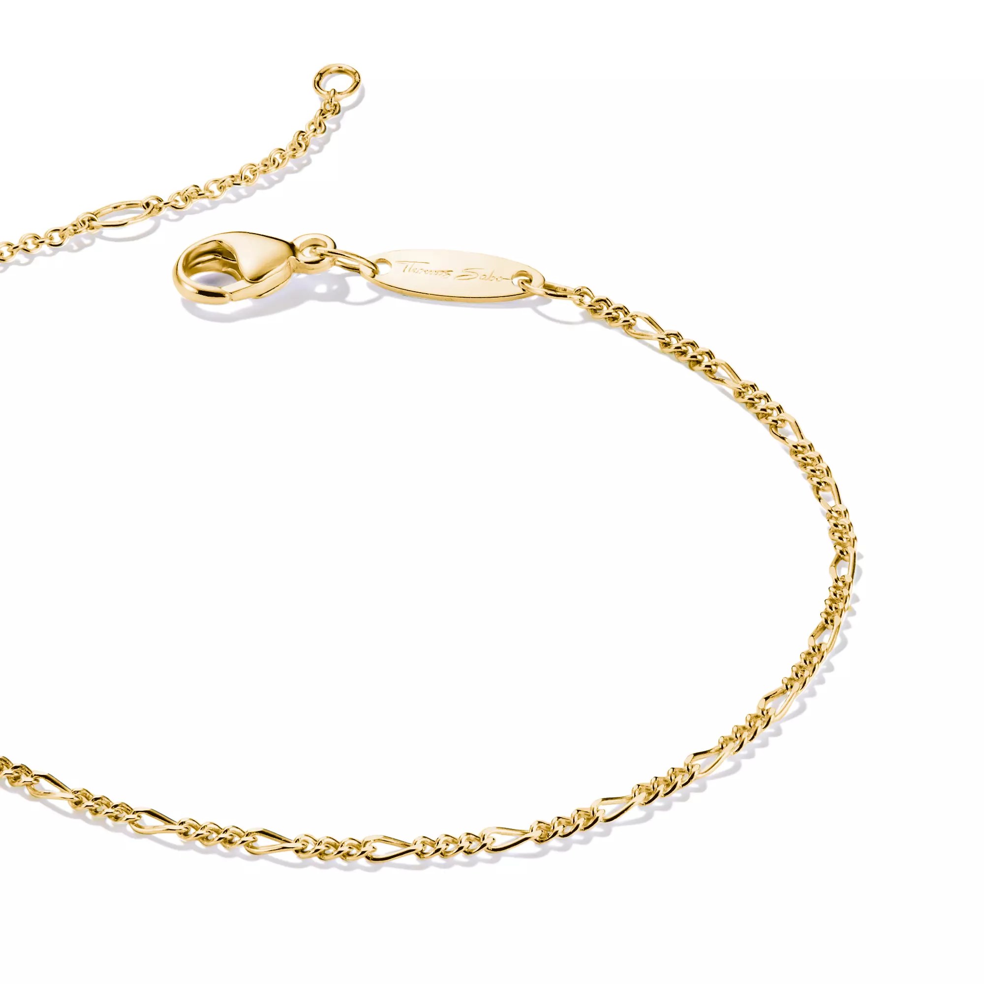 Thomas Sabo Figaro Armband Silber & Gelbgold Verg. 16 - 19 cm – Ansicht 2
