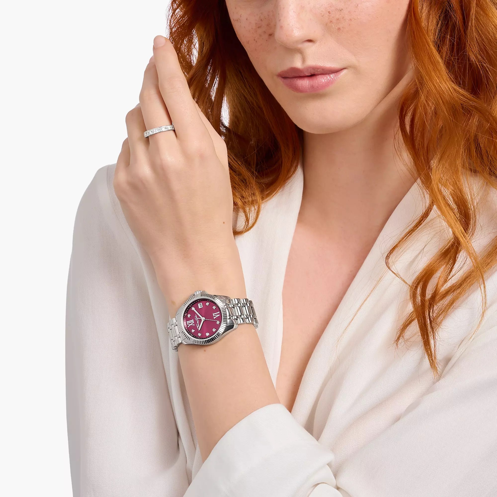 Thomas Sabo Damenuhr - Ziffernblatt Rot – Ansicht 4