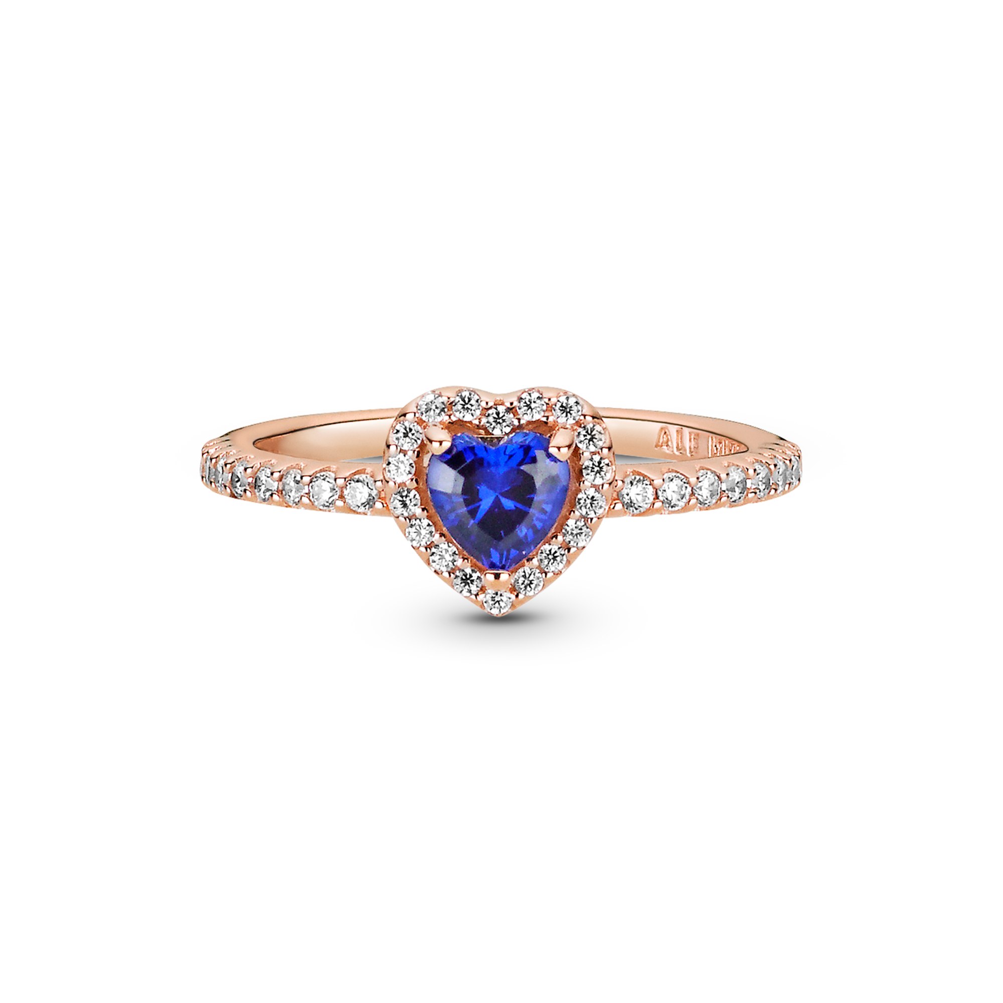 Pandora Timeless - Ring - funkelndes Herz - Silber - Roségold - versch. Steine – Ansicht 2