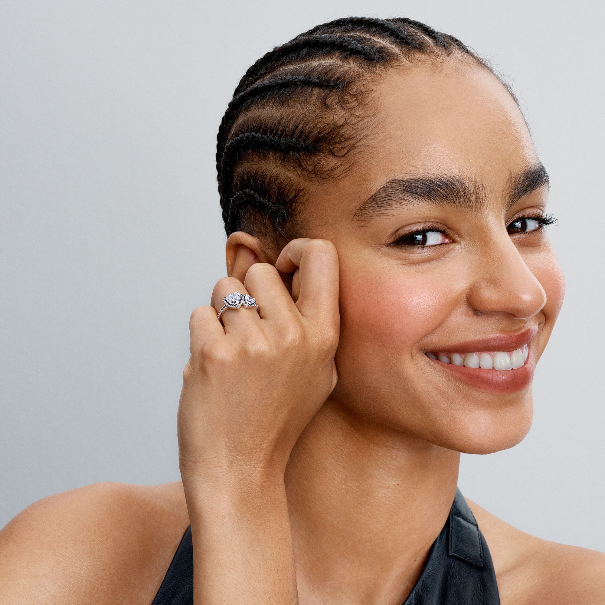 Pandora Herzen Silber Ring & Zirkonia – Ansicht 3