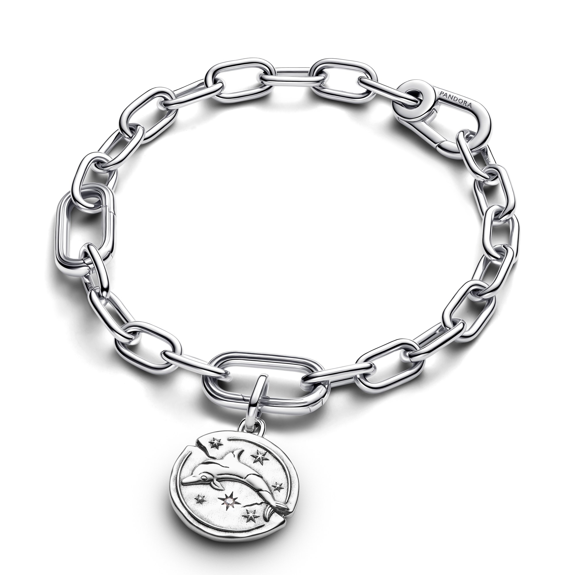 Pandora ME - Delfin Medaillon-Charm - Sterling Silber - Zirkonia - 16,1 mm – Ansicht 2
