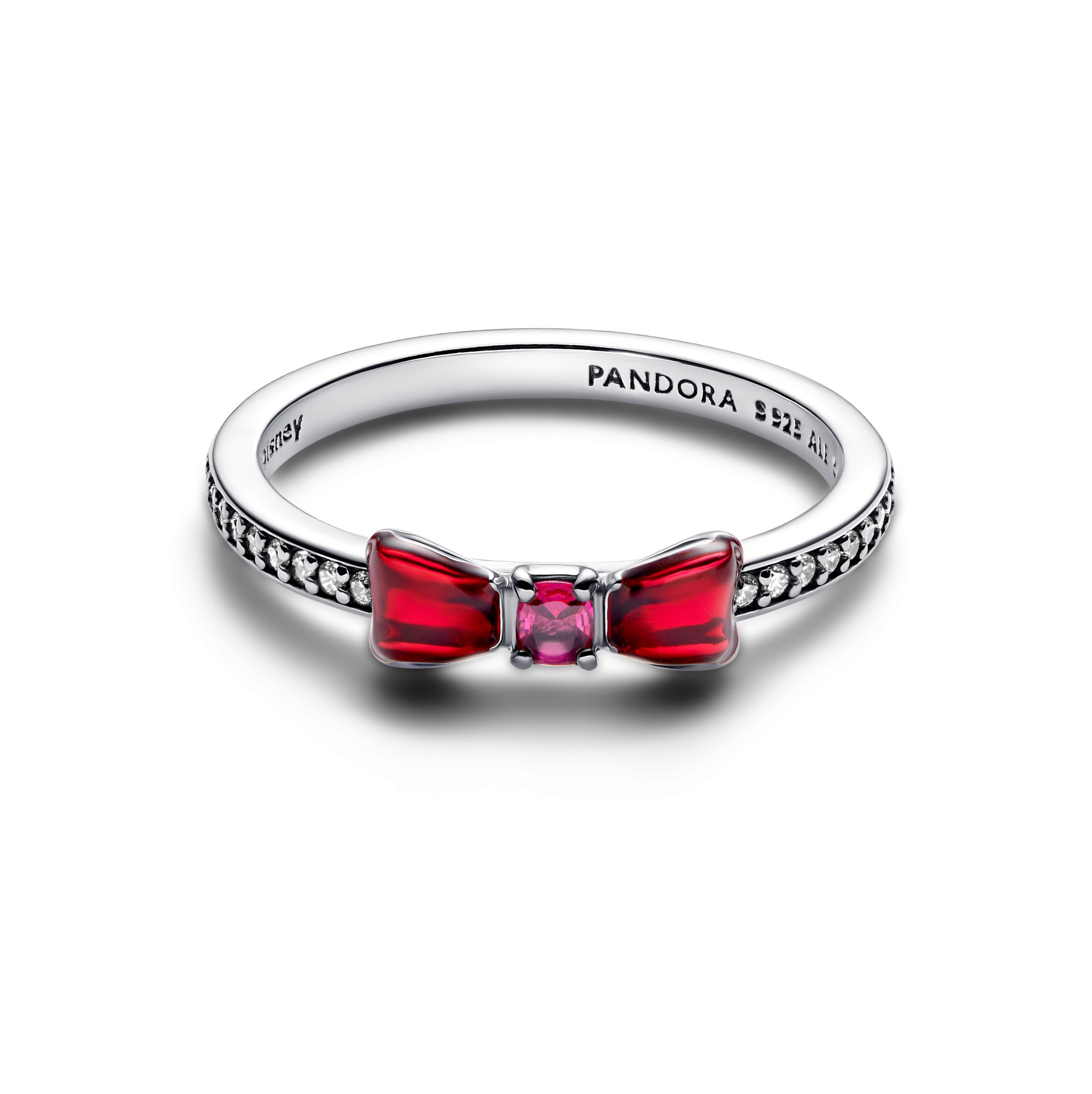 Pandora Disney Schneewittchen - Silber Ring & Schleife & Zirkonia & roter Emaille – Ansicht 2