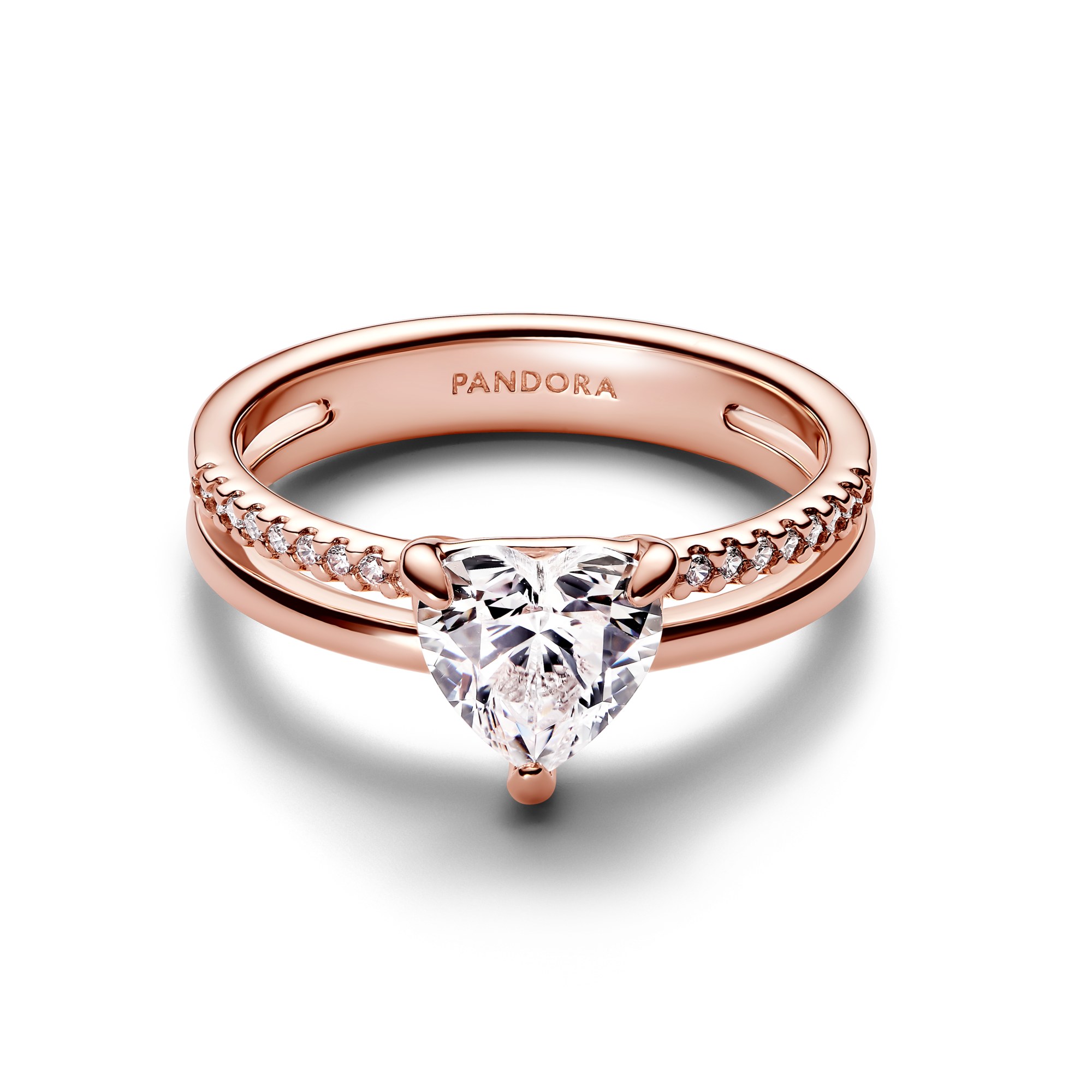 Pandora Herz - Ring - Roségold vergoldet & Zirkonia – Ansicht 2