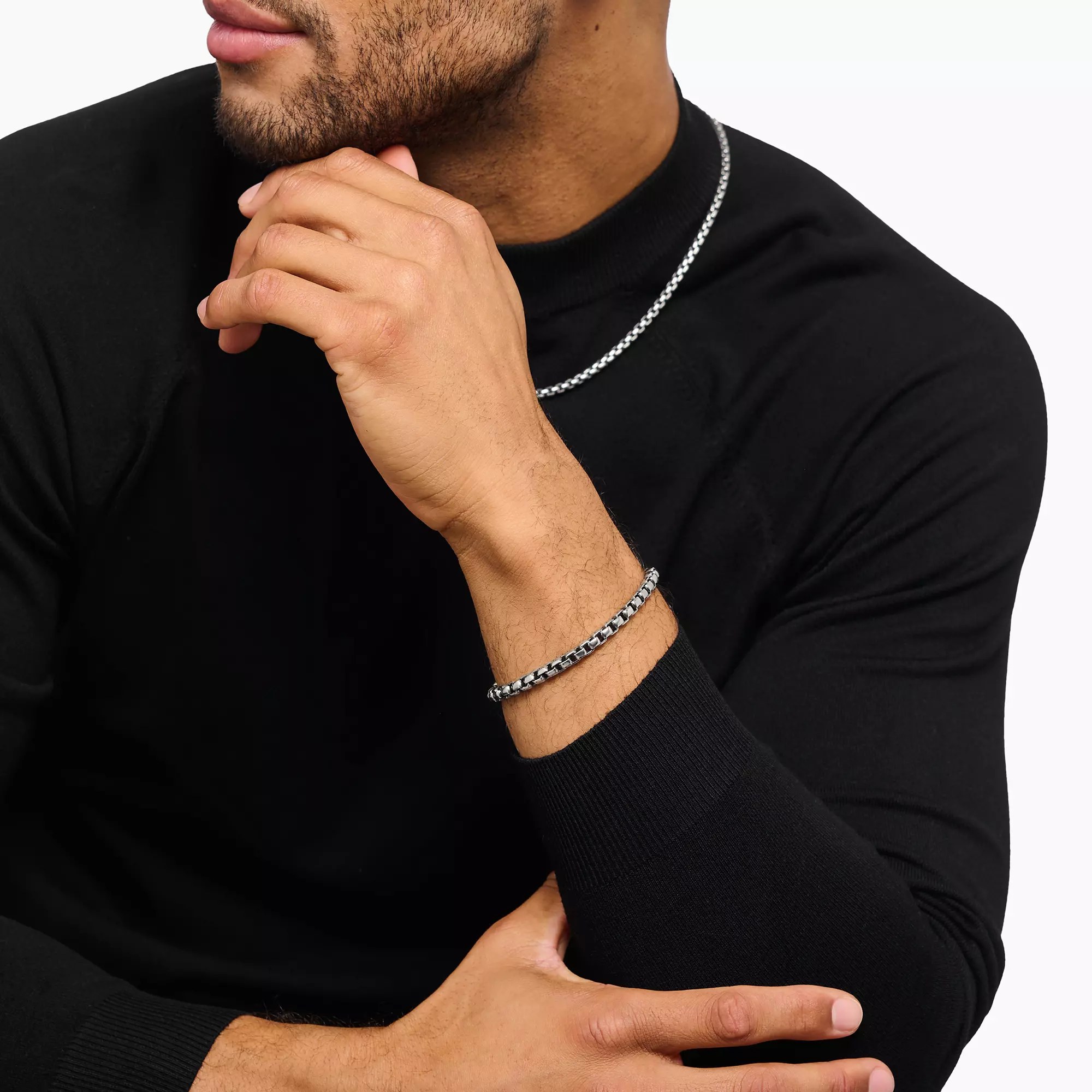 Thomas Sabo Armband Box Chain Silber – 18 cm – Ansicht 2