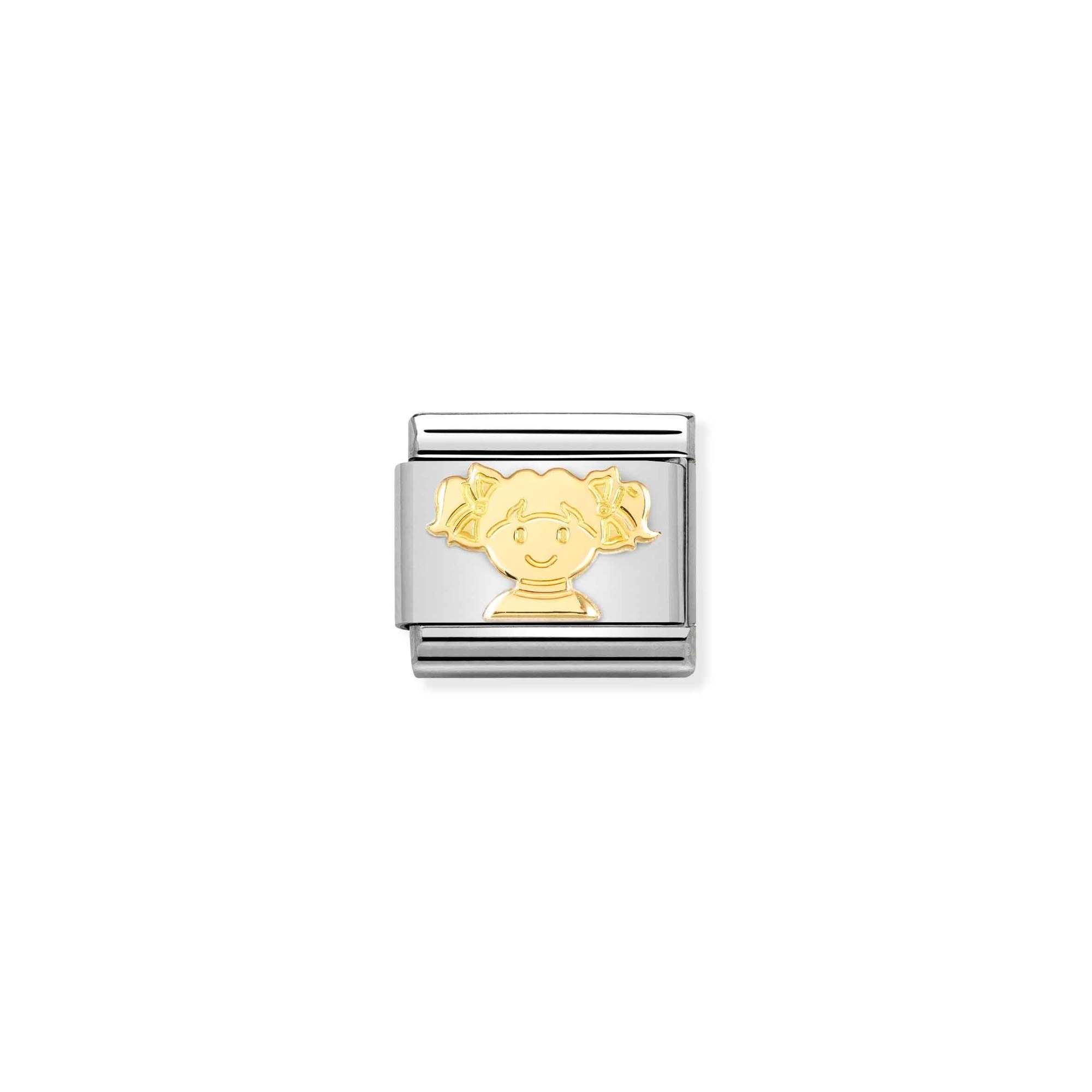 Nomination Composable Classic Charm Mädchen - Edelstahl, Gold 750 Gelbgold
