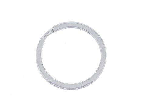 Spannring Spaltring aus Edelstahl mit einem Durchmesser von 3 cm, ideal als Schlüsselanhänger, Hersteller Juwelier Harnisch, robuster Mechanik.