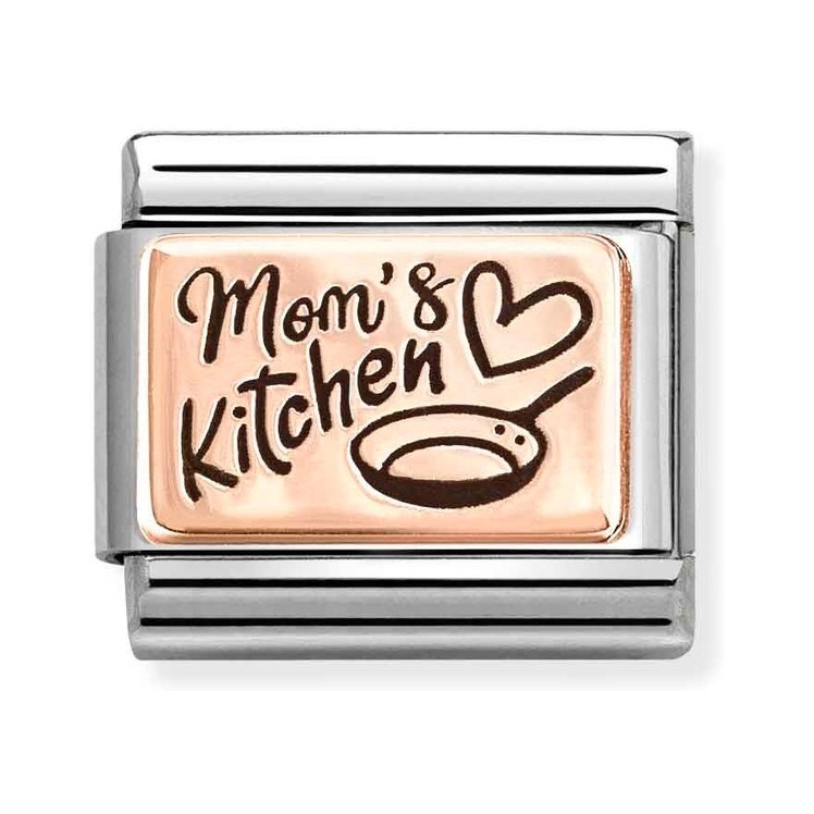 Nomination Composable Classic Charm Mom's Kitchen - Edelstahl, Gold 375 Roségold