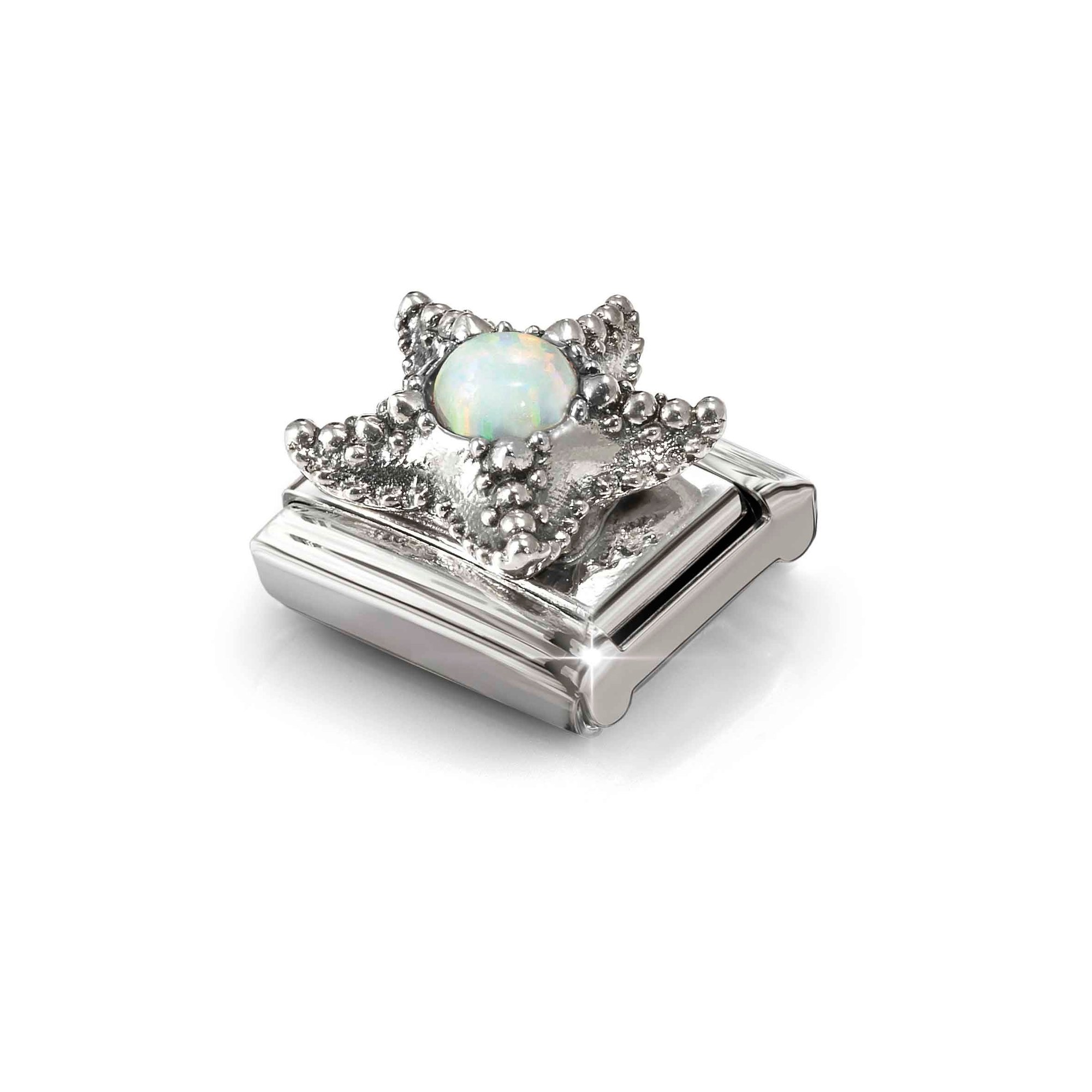 Nomination Composable Classic Charm Seestern Opal weiß - Edelstahl, Sterling Silber – Ansicht 4