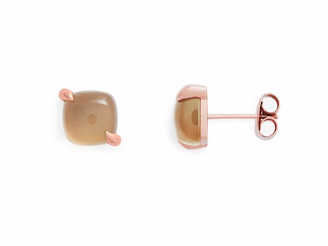Xenox Gold Ohrringe XG4524R in Roségold 375 Gold mit Farbstein, elegantes Design und zarte Details machen diese echten Gold Ohrstecker zu einem besonderen Schmuckstück.