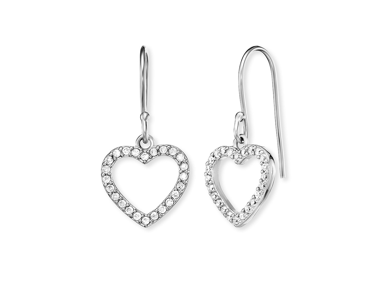 Engelsrufer ERE-HEARTSHINY-ZI-H Ohrhänger Herz mit Zirkonia - Silber rhod. Elegante Ohrhänger in Herzform aus rhodiniertem Silber, besetzt mit funkelndem Zirkonia, Modell ERE-HEARTSHINY-ZI-H von Engelsrufer. Perfect für romantische Anlässe.