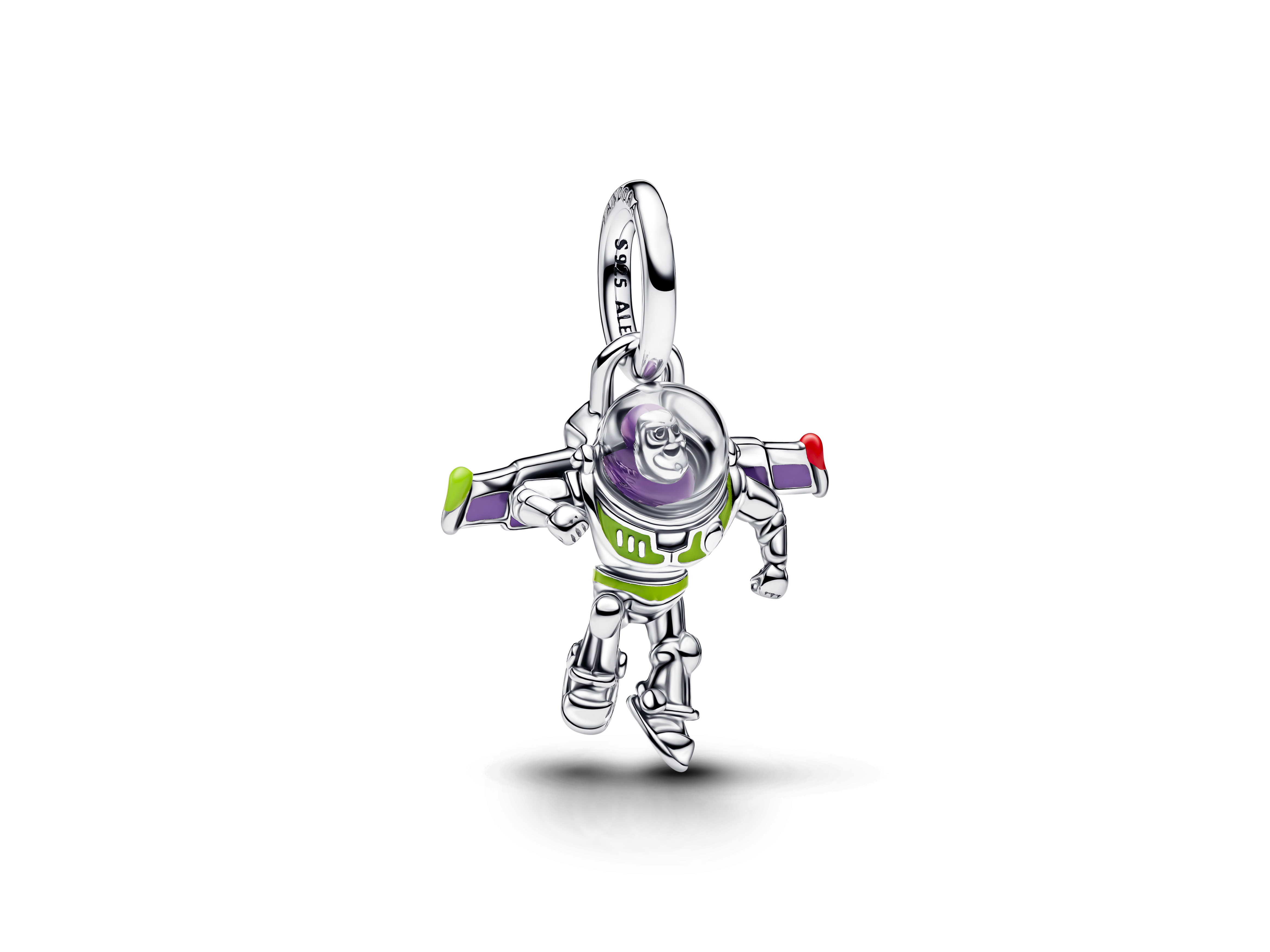 Pandora 794604C01 - Disney Pixar Buzz Lightyear Dangle-charm - Silber - Grün -