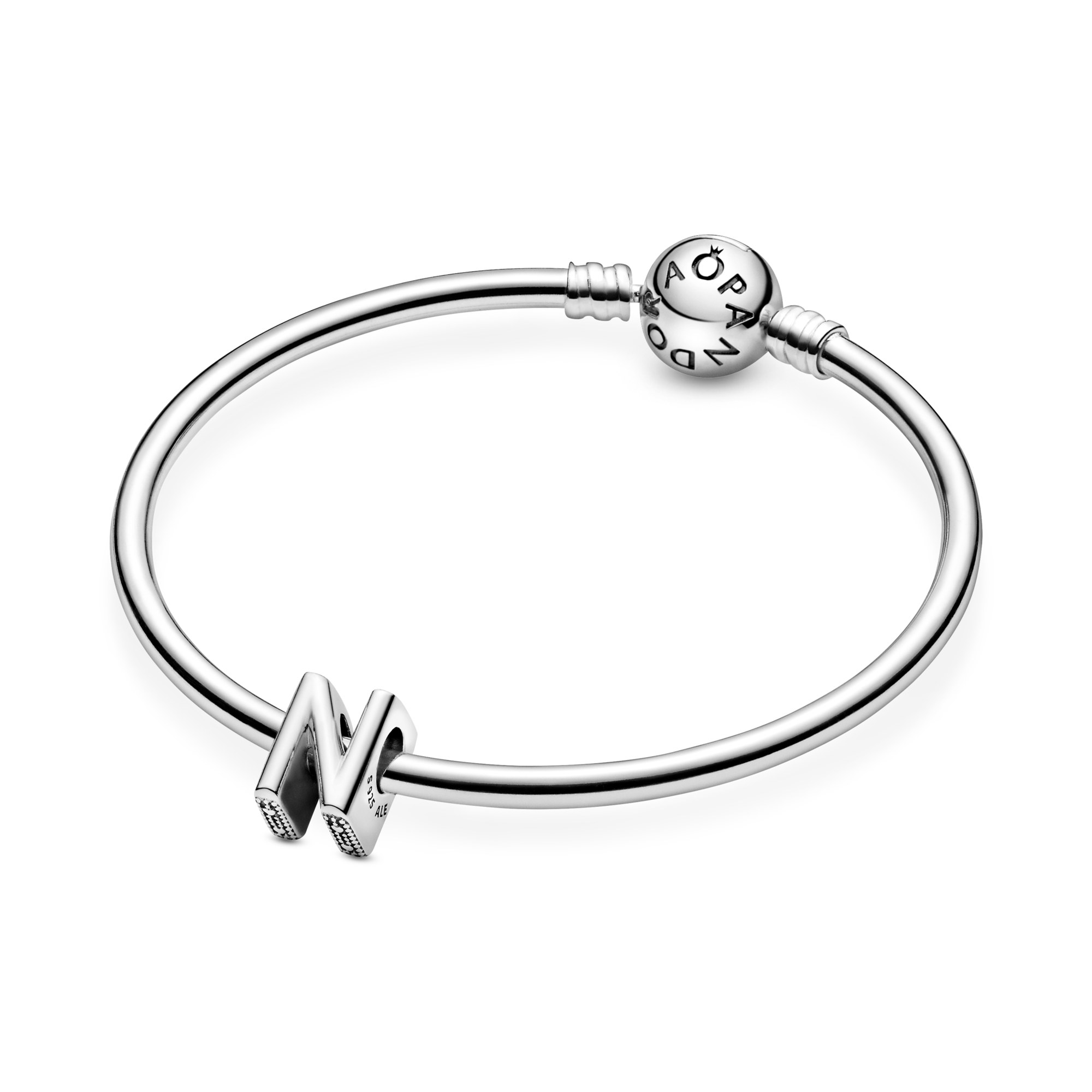 PANDORA Charm - Buchstabe N - Letter N - 925 Sterling Silber – Ansicht 5