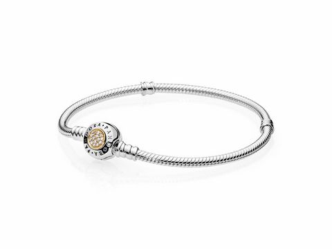 PANDORA - 590741CZ Armband PANDORA Logo - Bicolor Armband - Zirkonia - 21 cm