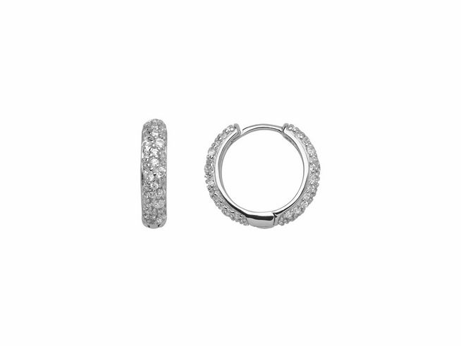 Xenox Sterling Silber Ohrringe XS2286 im Design SUNRISE, glänzend und funkelnd, mit einer eleganten Oberfläche, ideal für dezente Eleganz und vielseitige Anlässe.