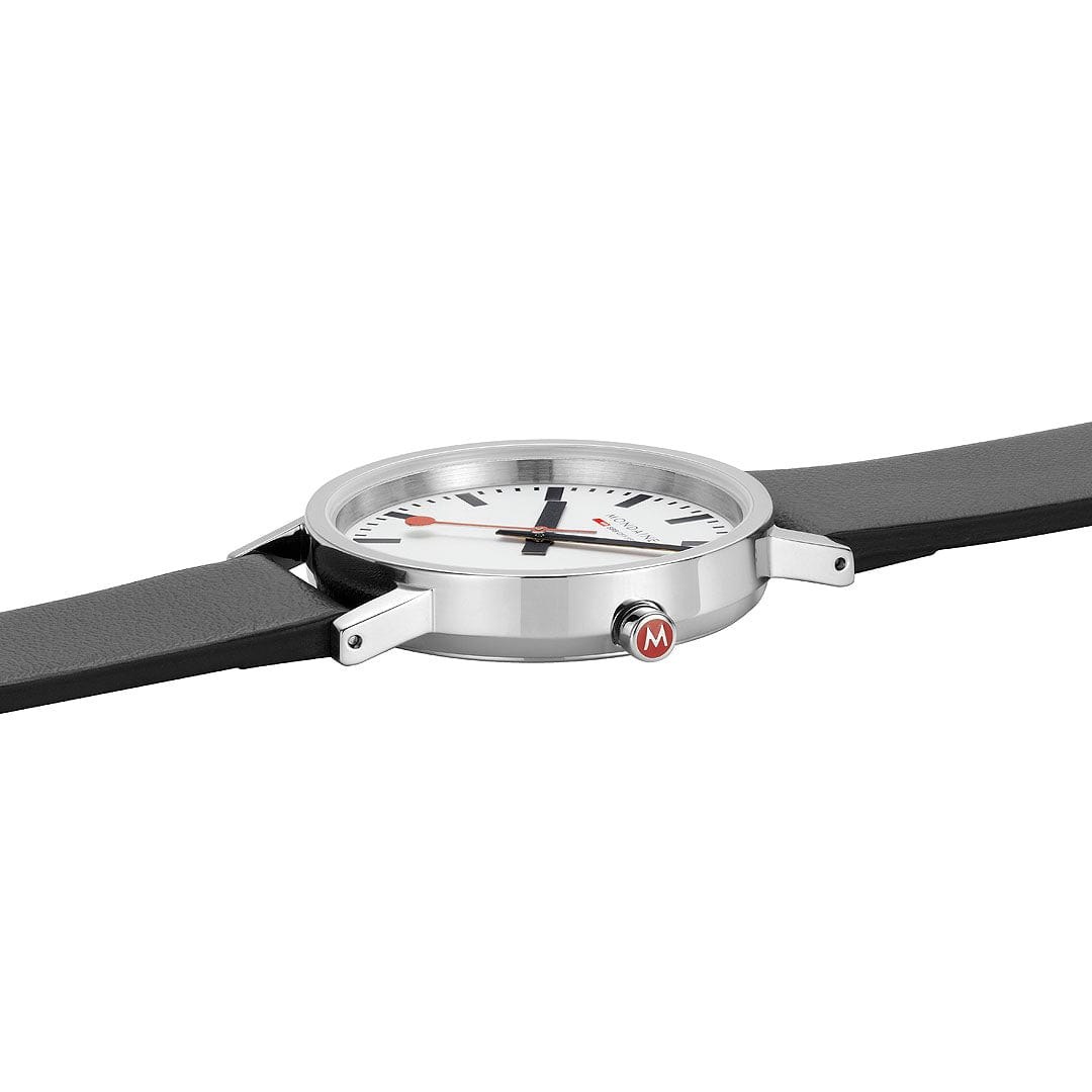 Mondaine Uhr Classic - A660.30314.11SBBV - 36 mm - Ziffernblatt Weiss – Ansicht 4
