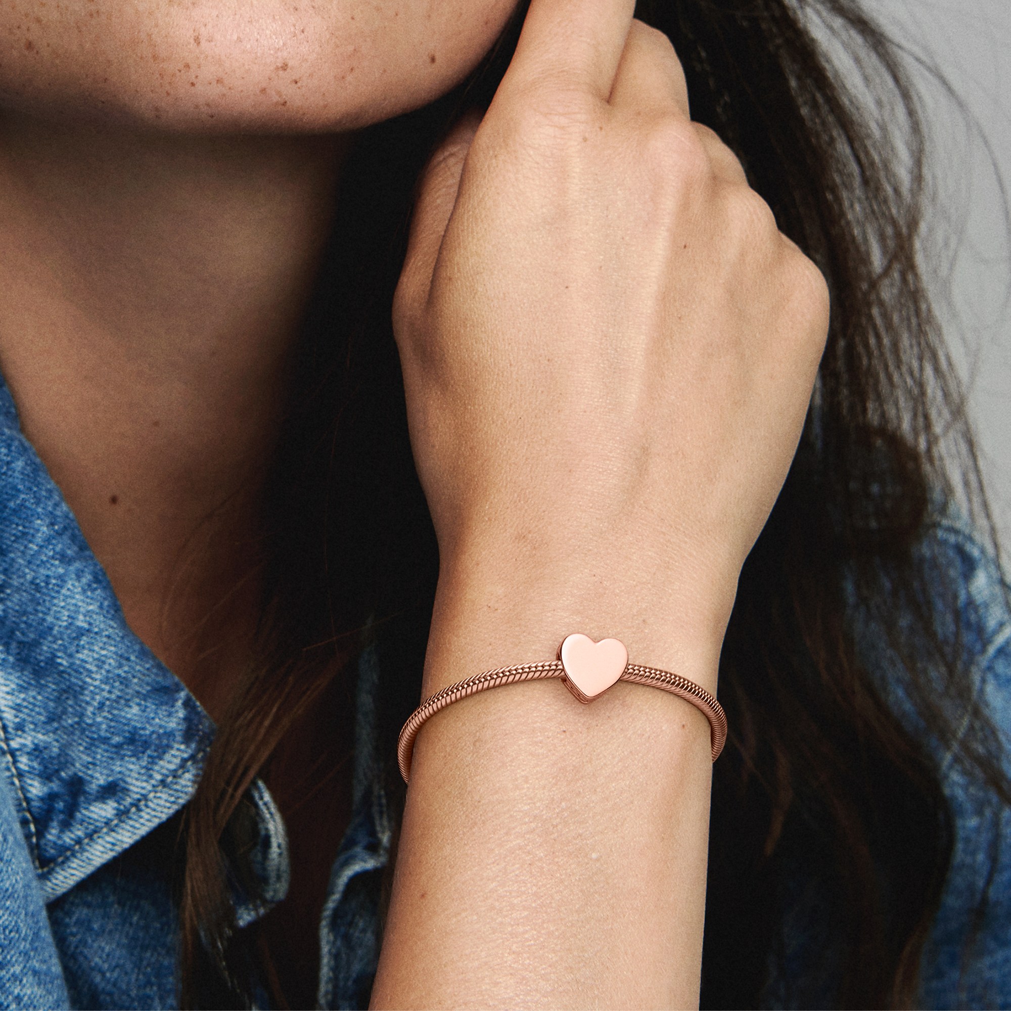 Pandora Herz Charm - Roségold Vergoldung