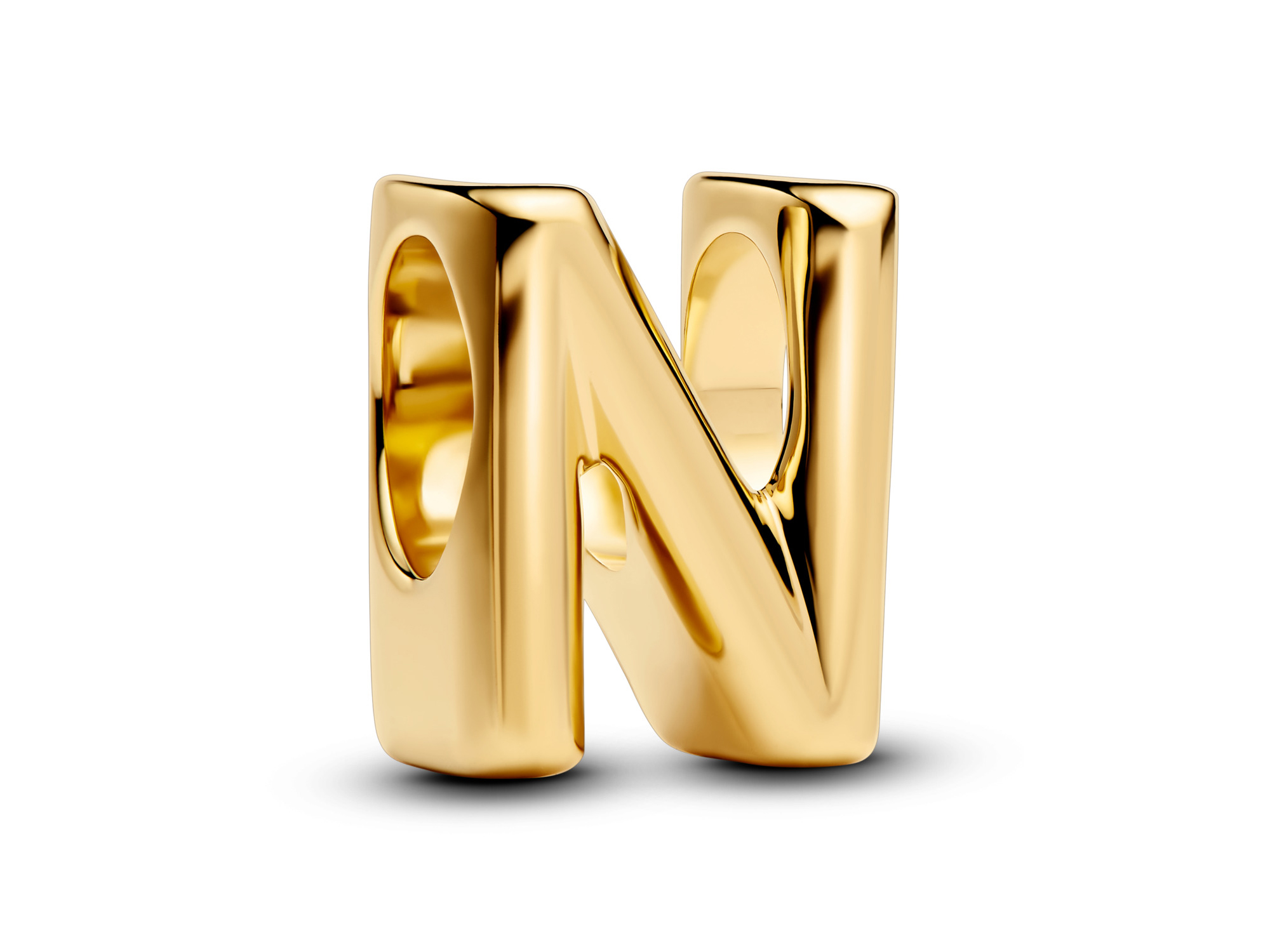 Pandora 763960C00 Buchstabe N - Alphabet - Gelbgold Vergoldung