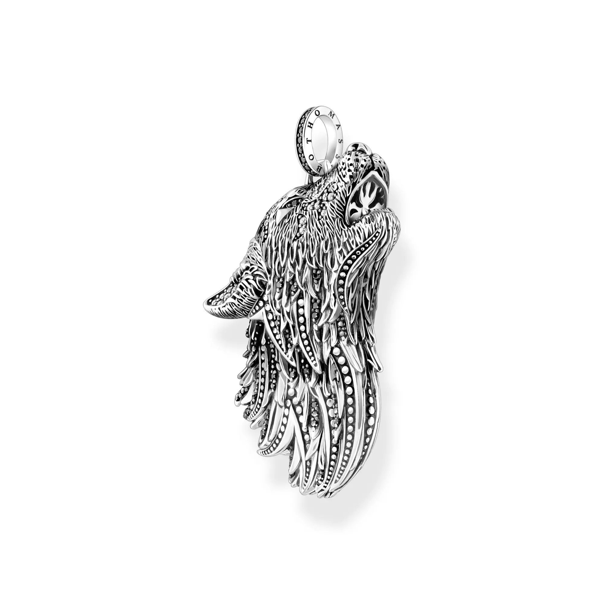 Thomas Sabo Anhänger - Rebel Wolf Profil - Silber gesch. & Zirkonia