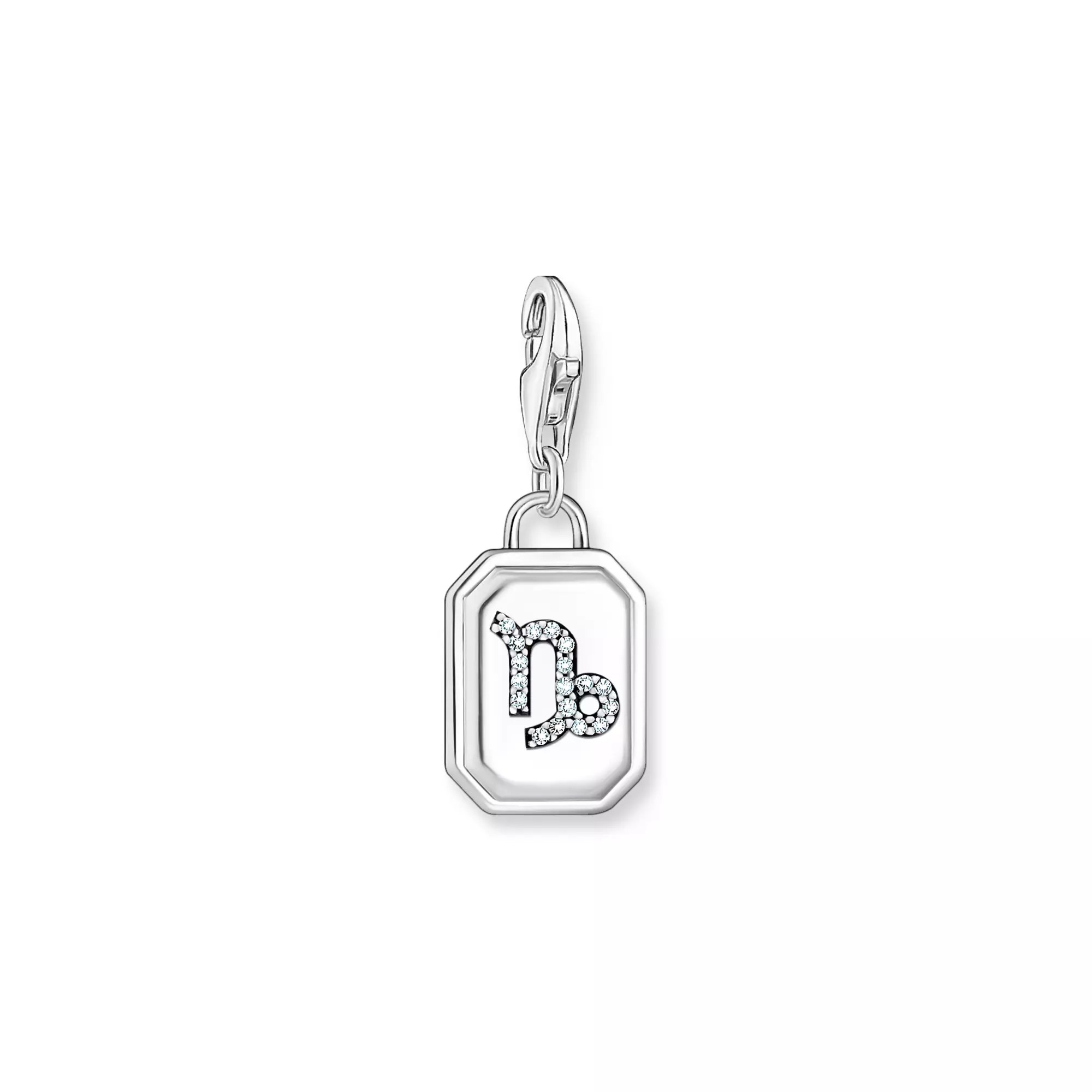 Thomas Sabo Charm-Anhänger - Sternzeichen Steinbock - Silber gesch. & Zirkonia