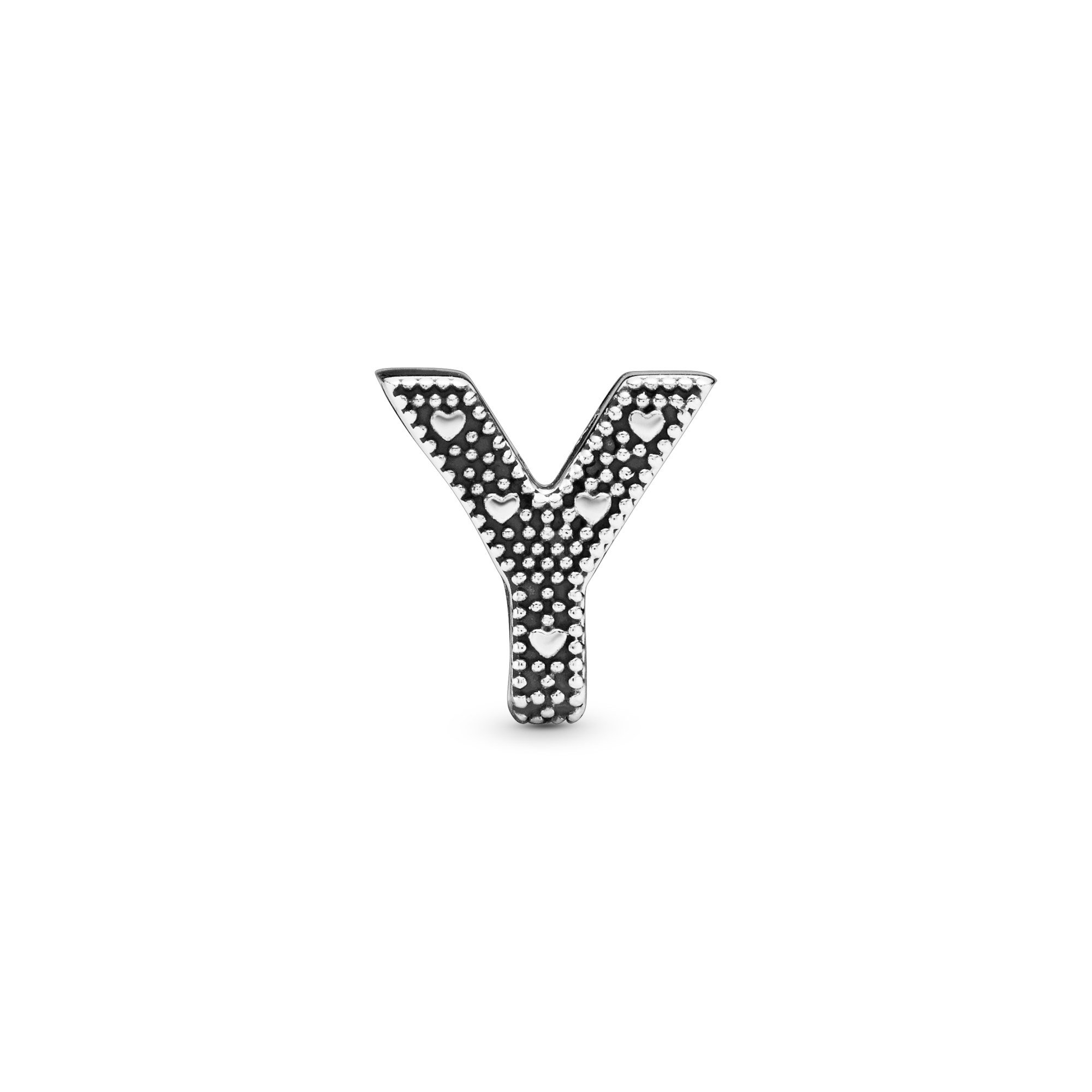 PANDORA Charm - Buchstabe Y - Letter Y - 925 Sterling Silber – Ansicht 3