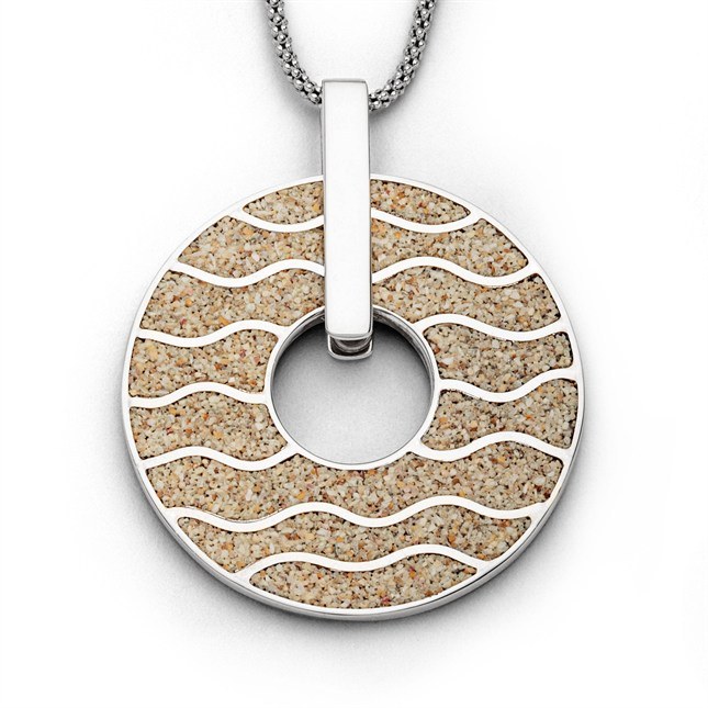 DUR Anhänger Welle - Sterling Silber - Strandsand – Ansicht 3