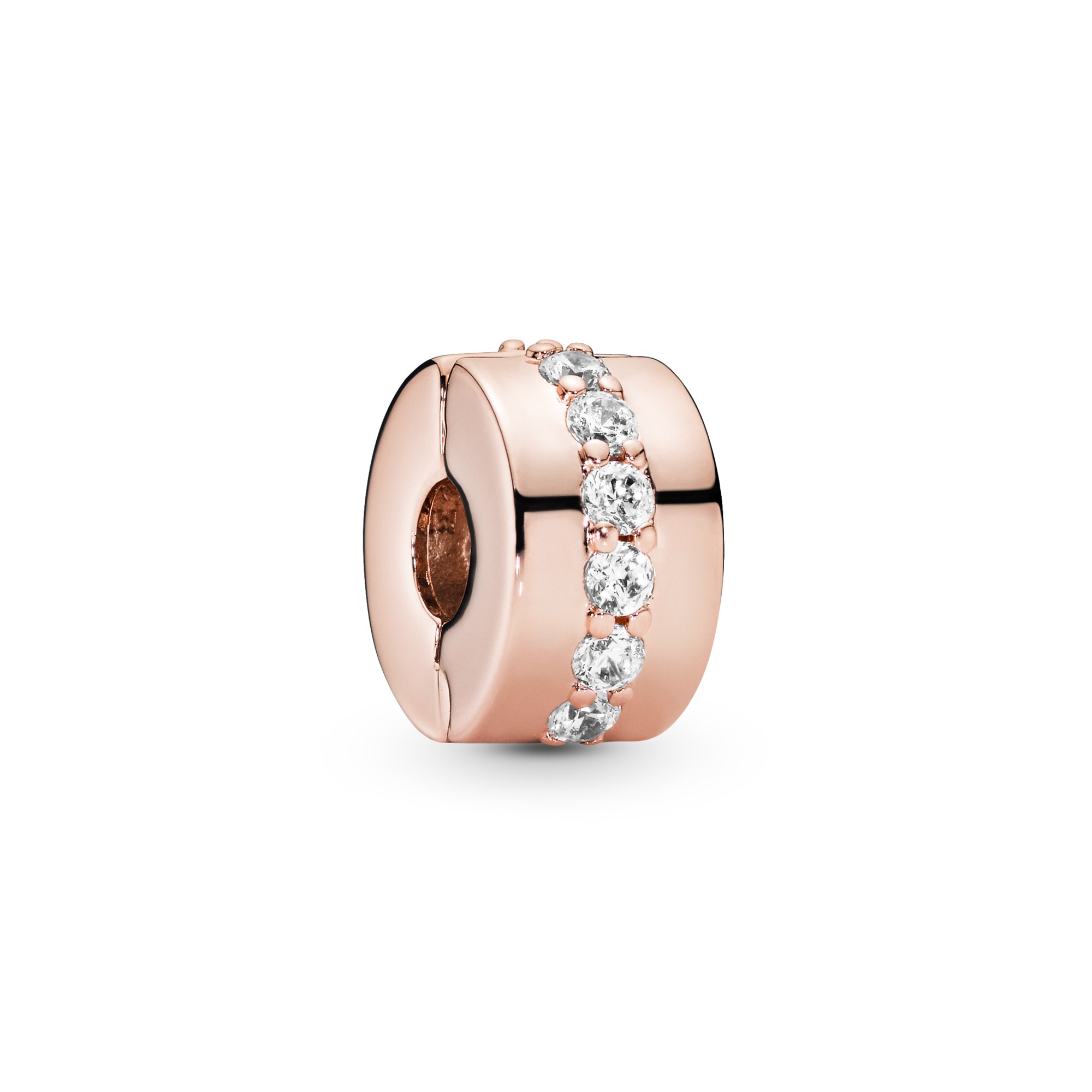 PANDORA Glänzendes Band - Clip Charm - PANDORA Rose – Ansicht 2