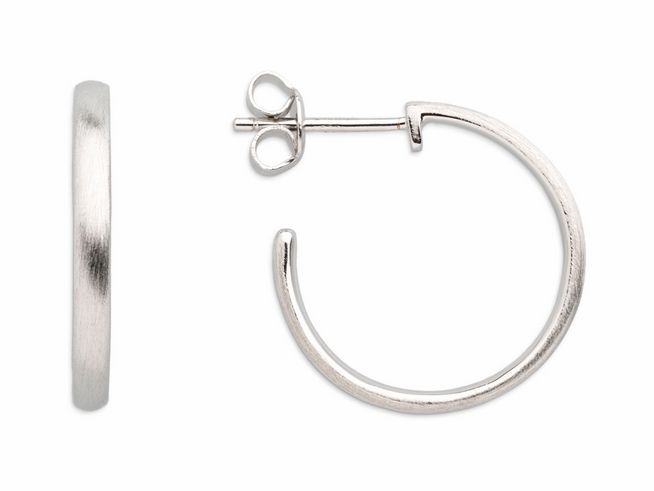 Xenox Sterling Silber Ohrringe XS3459 sind elegante Creolen in glänzendem Silber, mit einem schlichten Design und einem stabilen Verschluss, ideal für jeden Anlass.