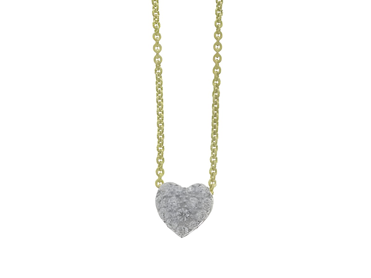 Kette mit Anhänger in Herzform aus Gold 333, glamourös, 42-45 cm lang, verziert mit Zirkonia, Hersteller Juwelier Harnisch, eleganter Anhänger mit Kette.