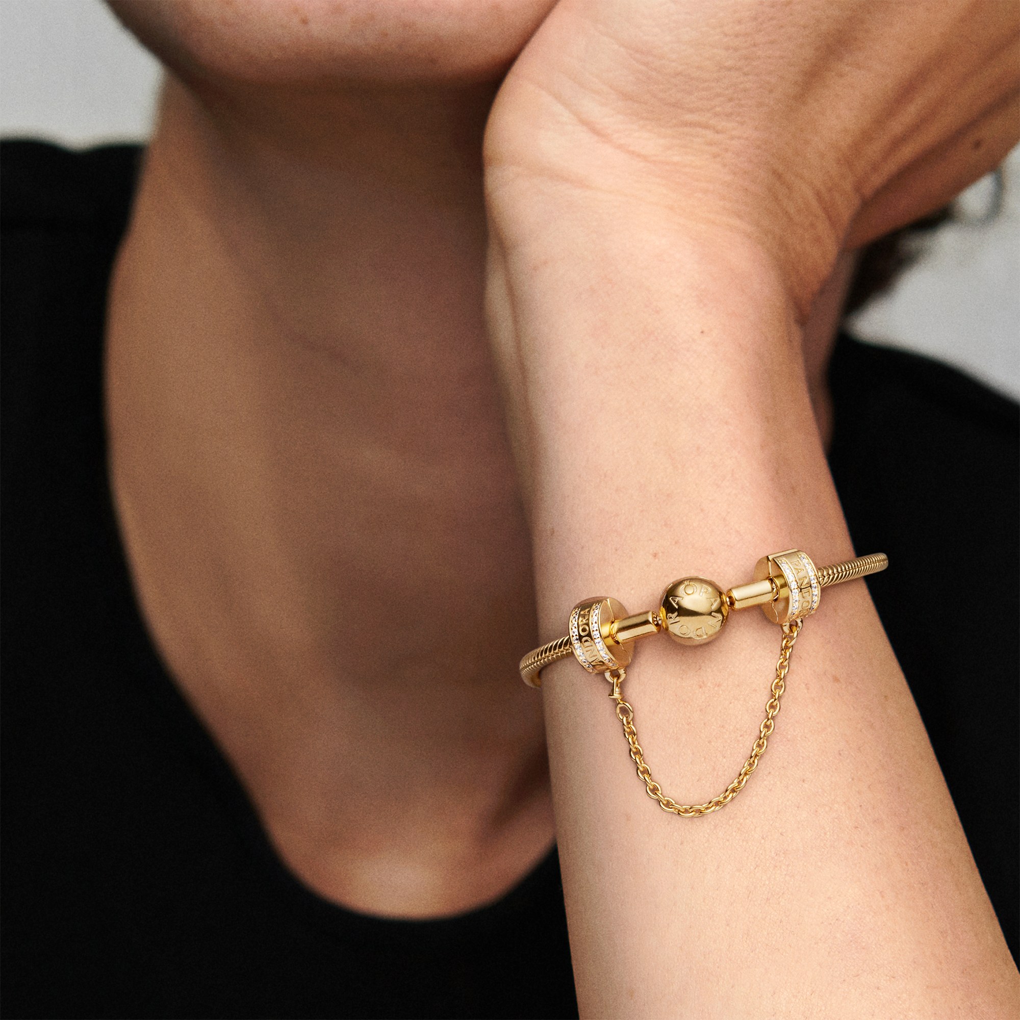 Pandora Zirkonia Sicherheitskette - 5 cm – Ansicht 4