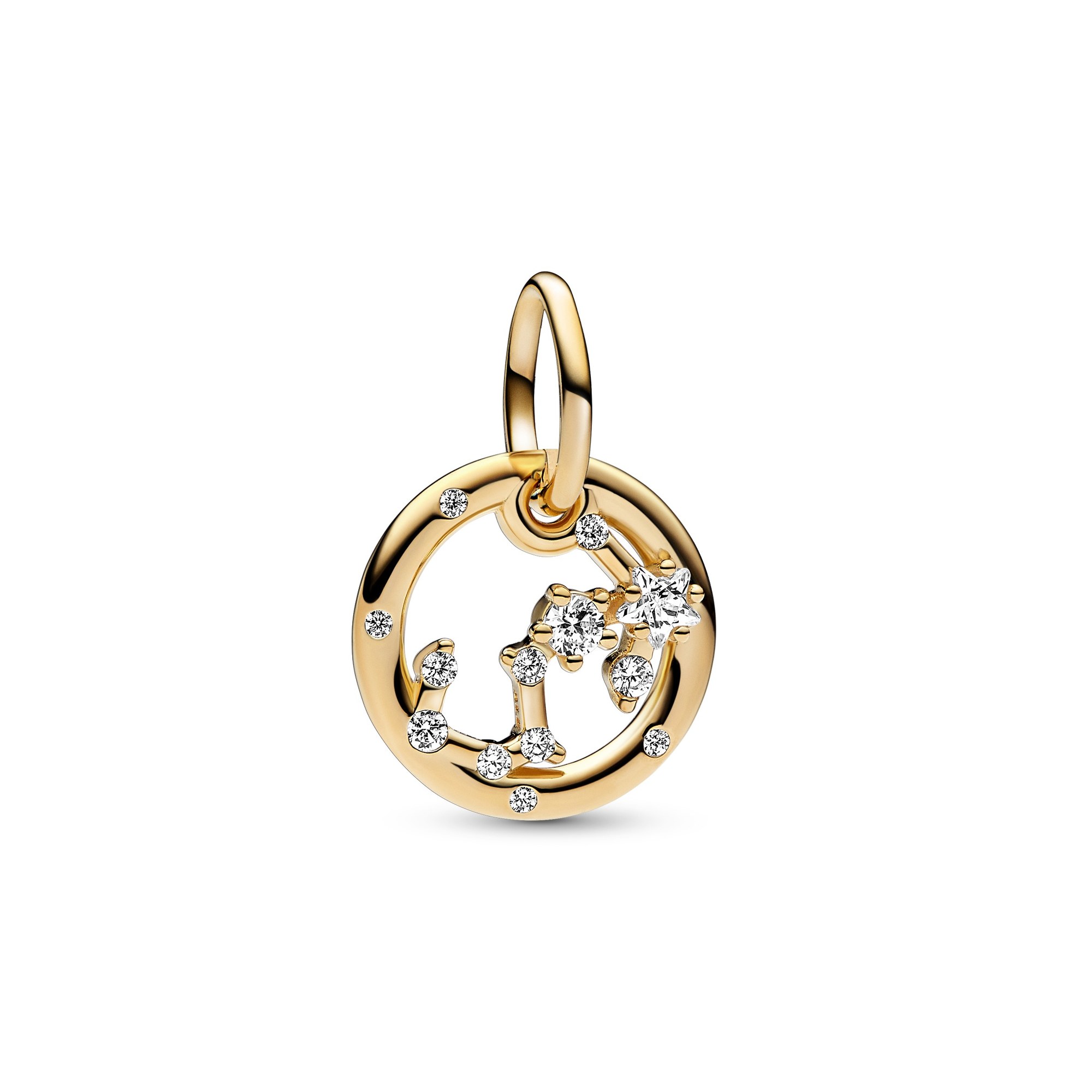 Pandora Sternzeichen Skorpion Charm-Anhänger - Gelbgold Vergoldung - Zirkonia