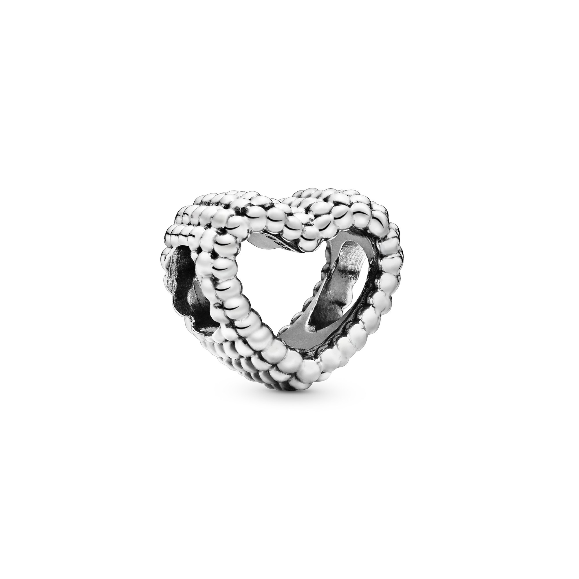PANDORA Perlen Herz Silber Charm