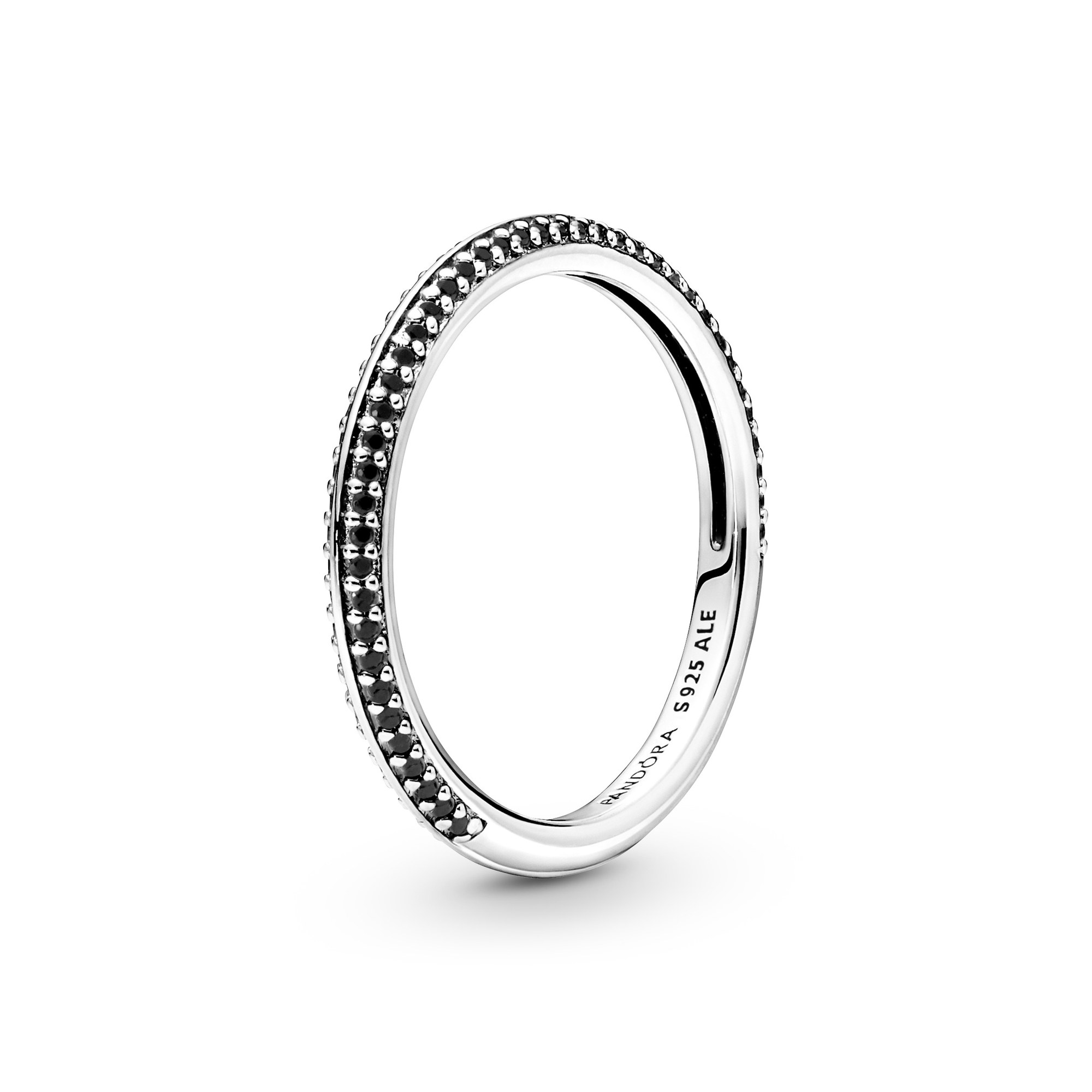 Pandora ME Pavé Ring - Silber - Kristall - Schwarz