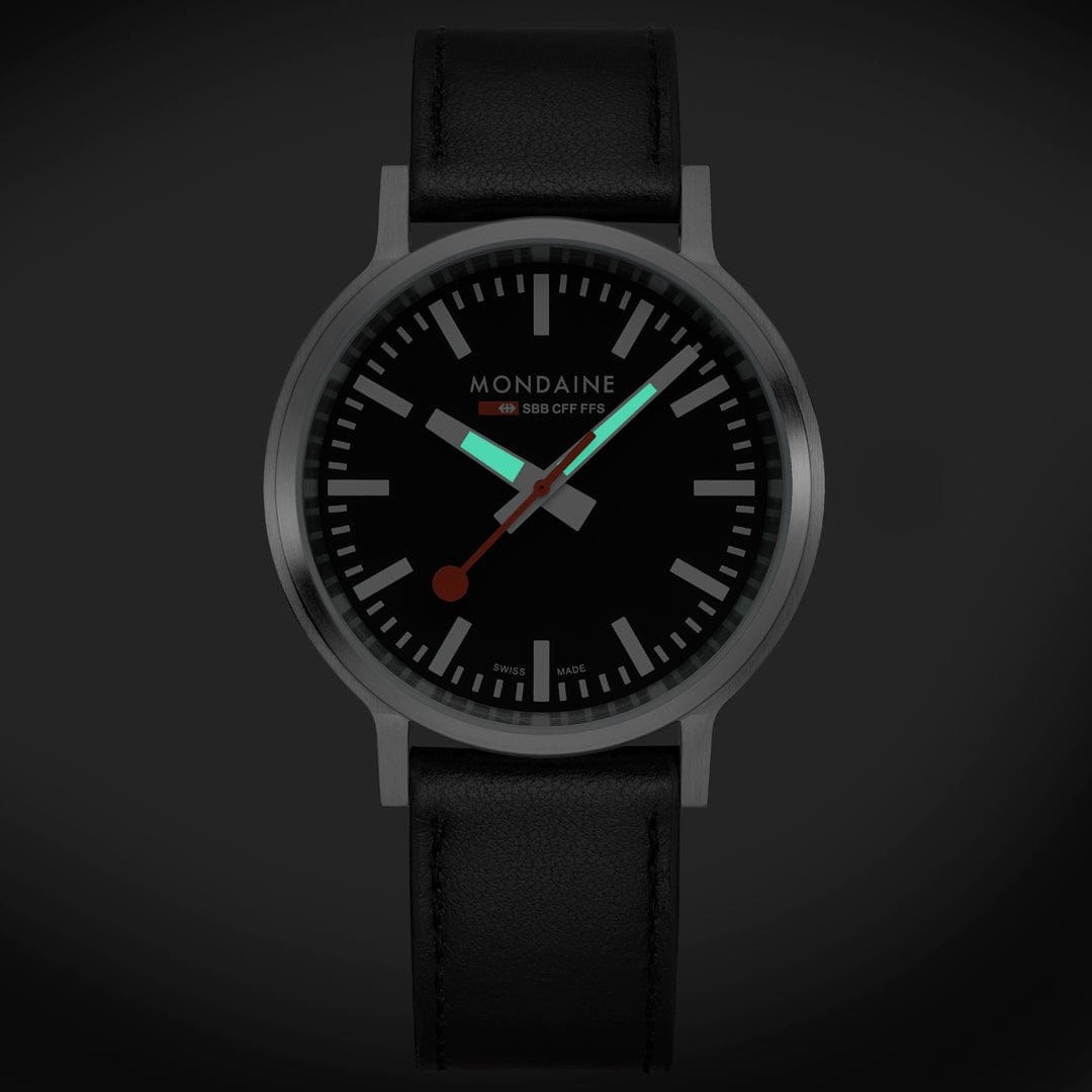 Mondaine Uhr MST.41020.LBV.2SE stop2go - Edelstahl - 41 mm – Ansicht 3