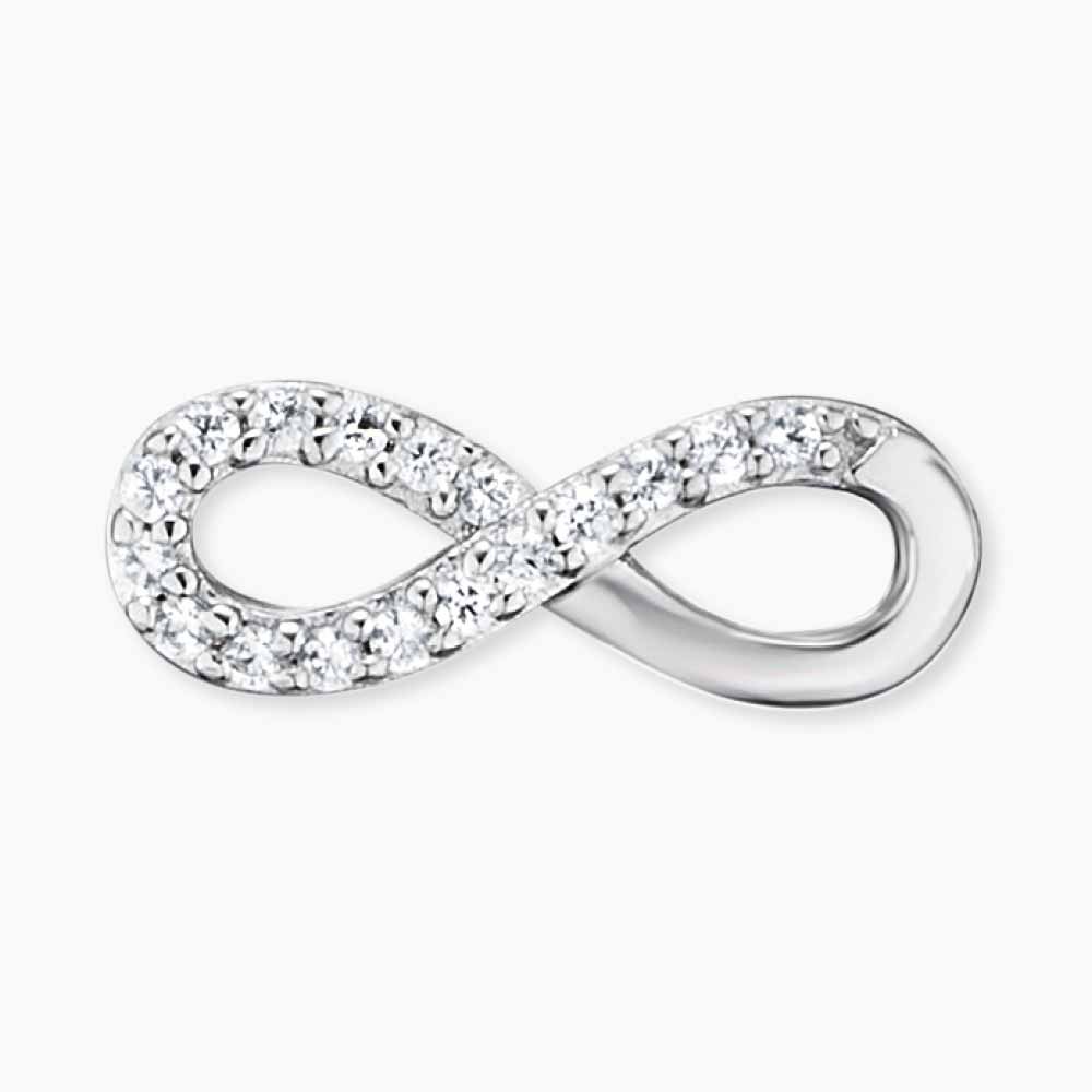 Engelsrufer LILINFINITY Ohrstecker Infinity mit Zirkonia - Silber rhodiniert – Ansicht 3