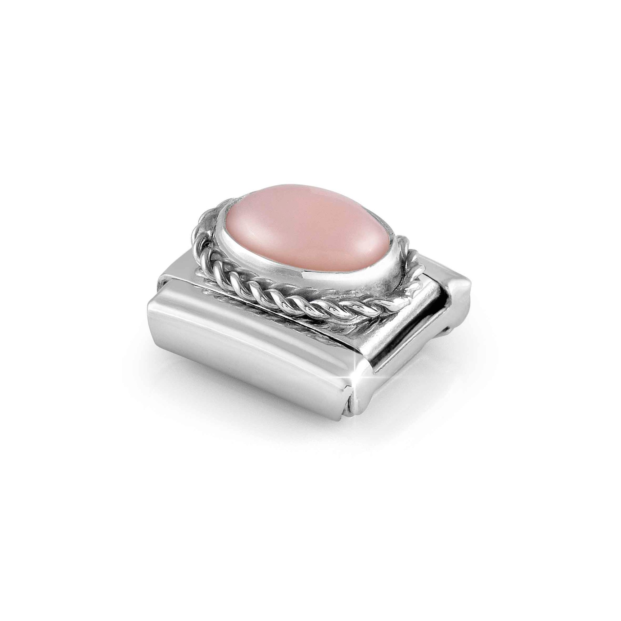 Nomination Composable Classic Charm Kordel rosa Opalmondschein - Edelstahl, Sterling Silber – Ansicht 4