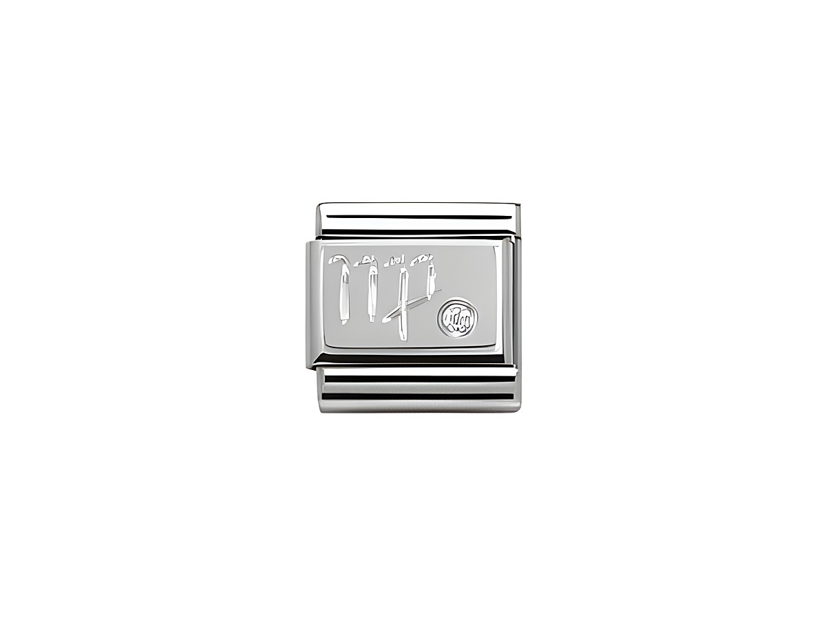 Sternzeichen Jungfrau Charm aus Silber mit Zirkonia von Nomination zeigt das Jungfrau-Symbol und ist ein elegantes Schmuckstück für jeden Anlass.