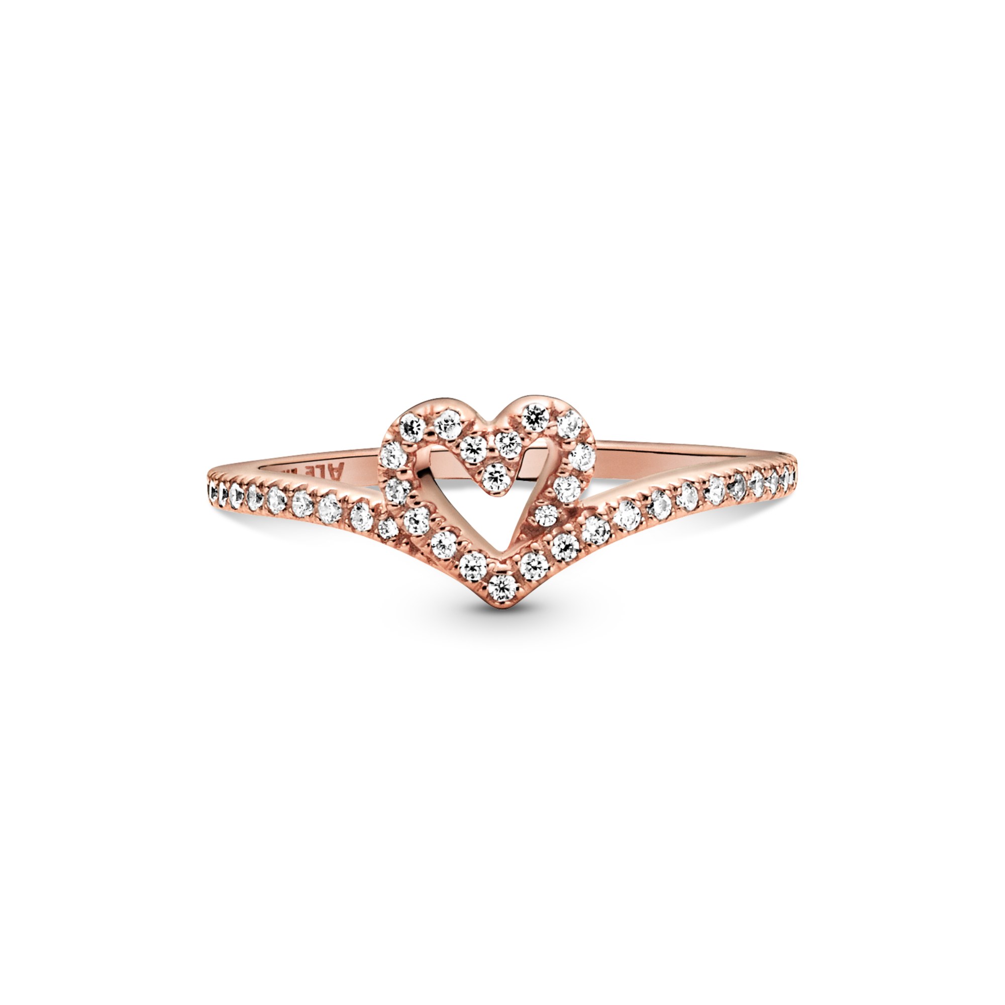 Pandora Rosé Ring - Herz Rosé Ring mit Zirkonia – Ansicht 4