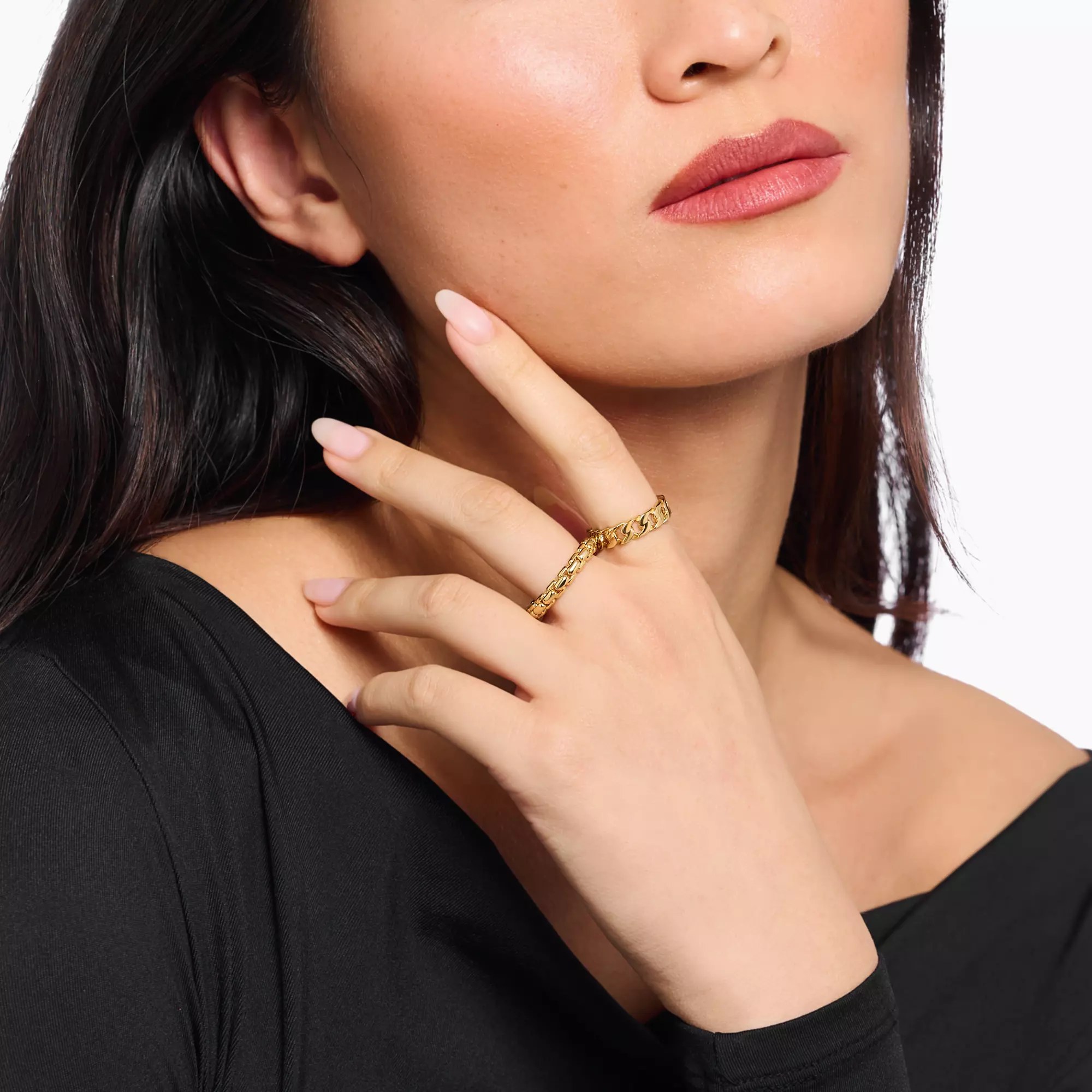 Thomas Sabo Ring - Silber vergoldet - Rebel Basics – Ansicht 2
